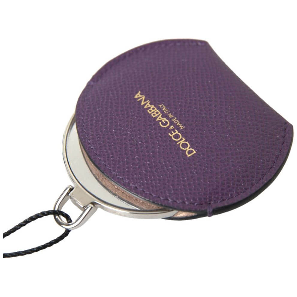 Elegant Purple Leather Mirror Holder