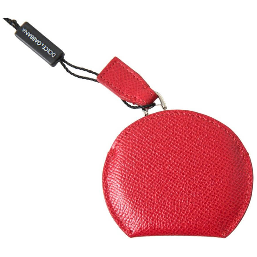 Elegant Red Leather Mirror Holder