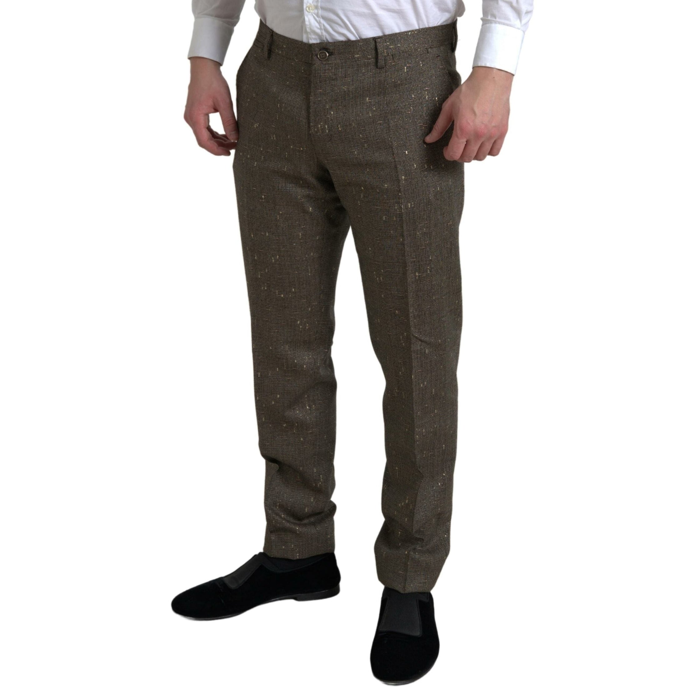 Elegant Skinny Wool Chino Pants