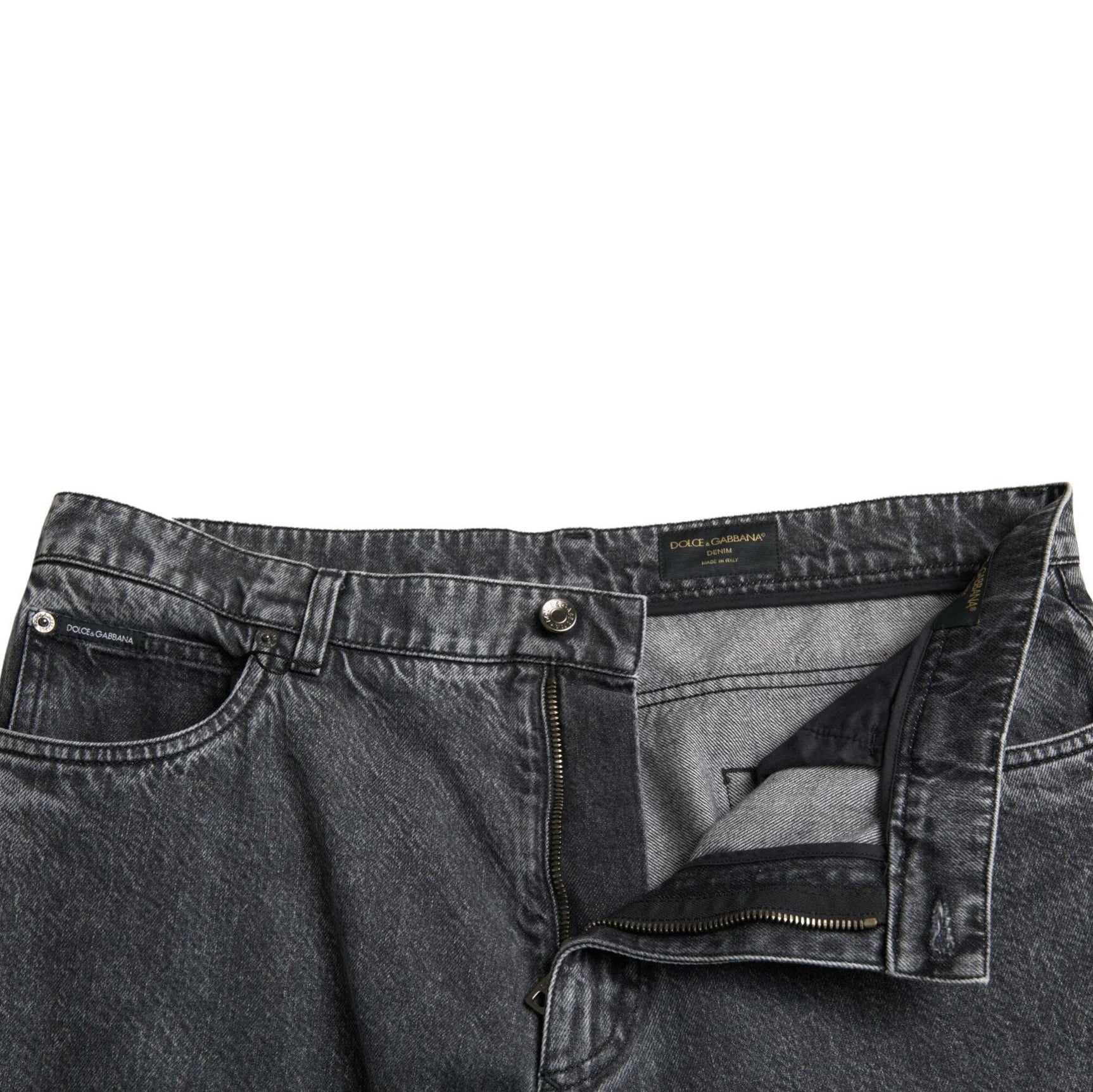 Elegant Dark Grey Straight Denim Jeans