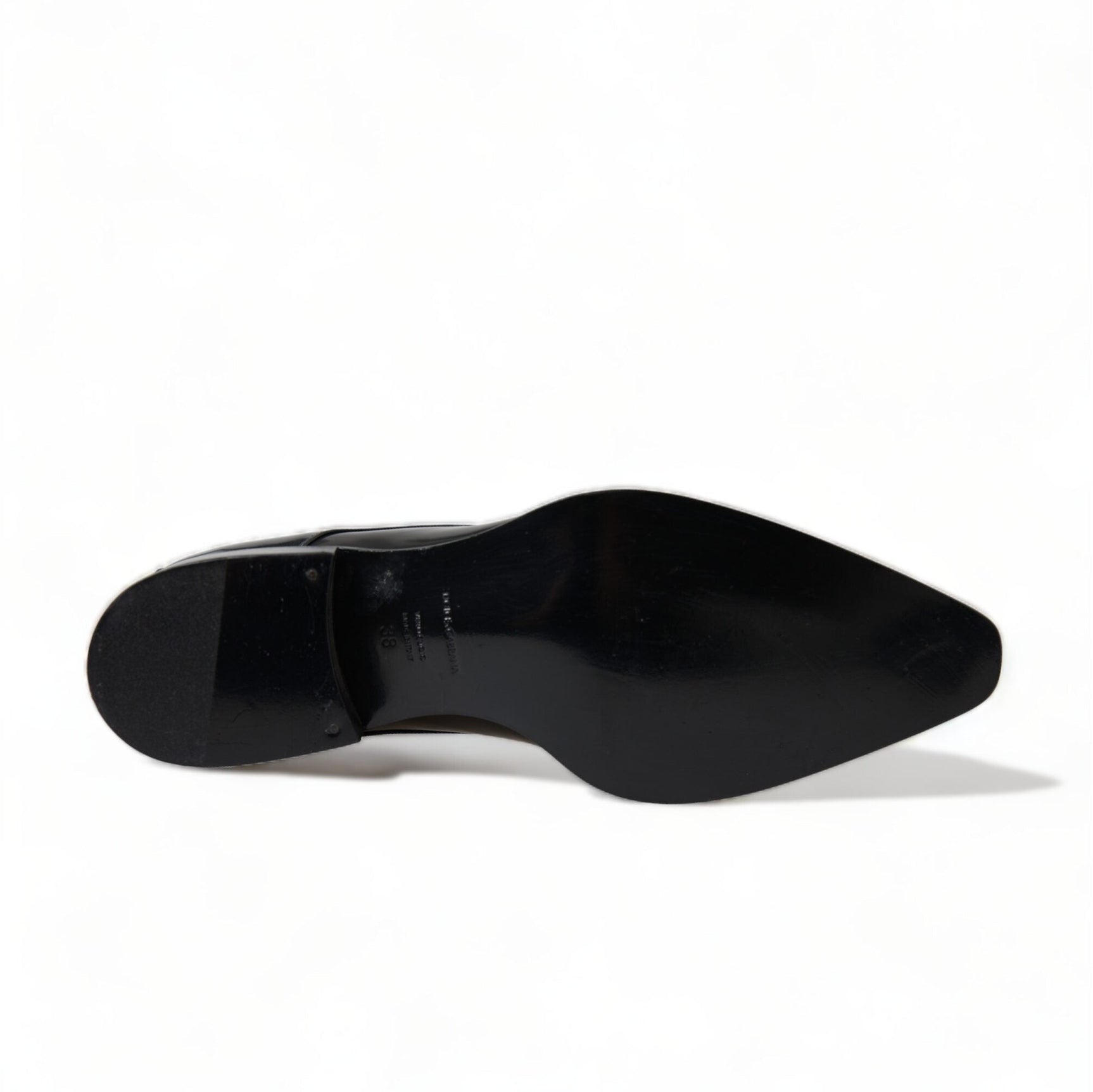 Elegant Black Leather Formal Flats