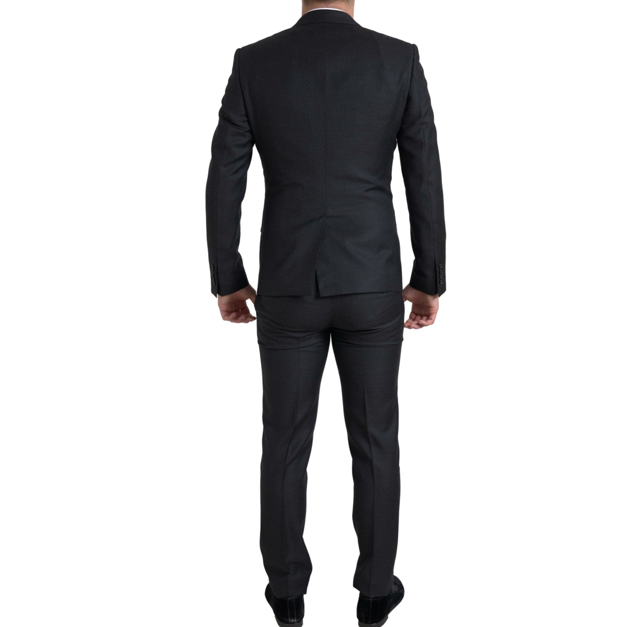 Elegant Black Martini Slim Fit 3-Piece Suit