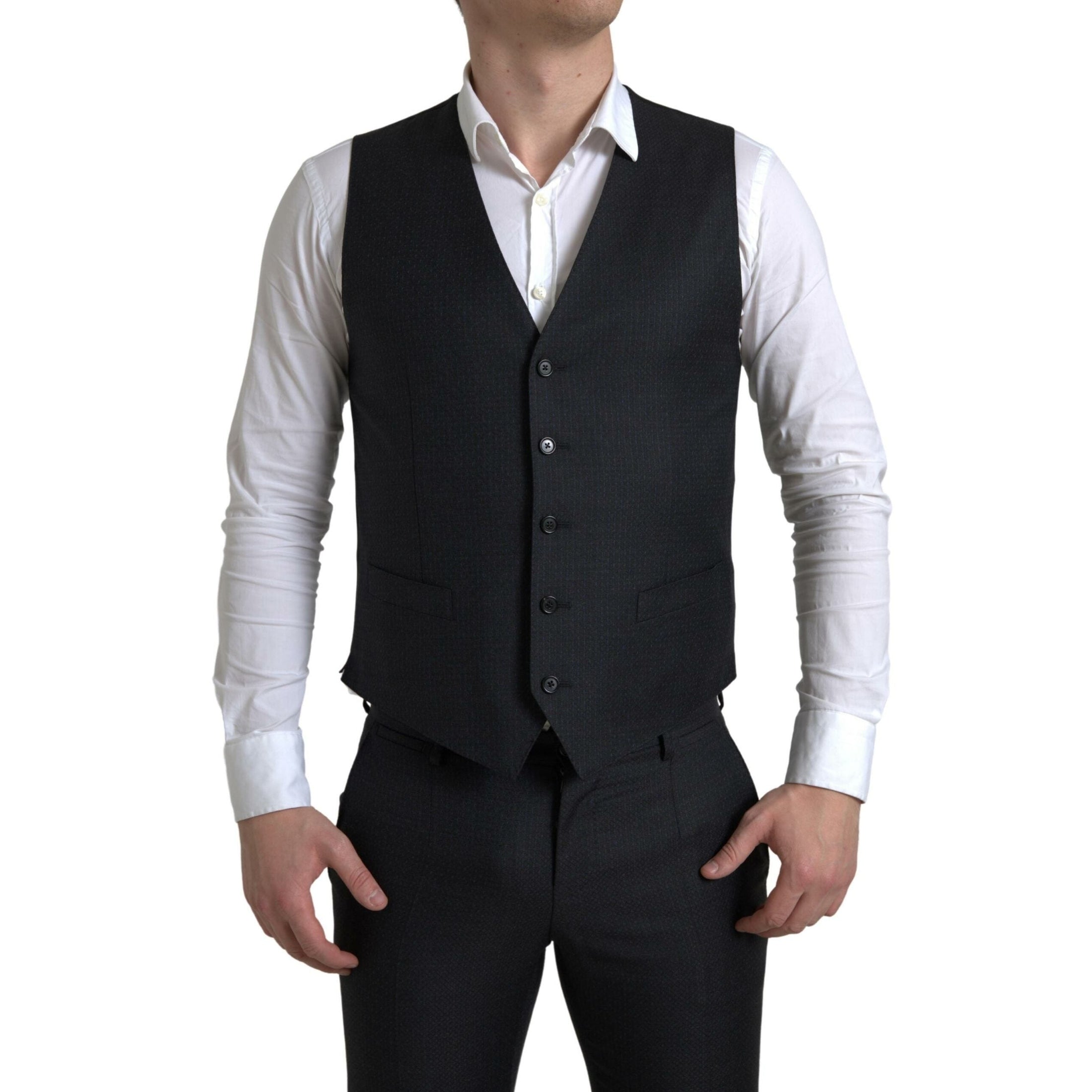 Elegant Black Martini Slim Fit 3-Piece Suit