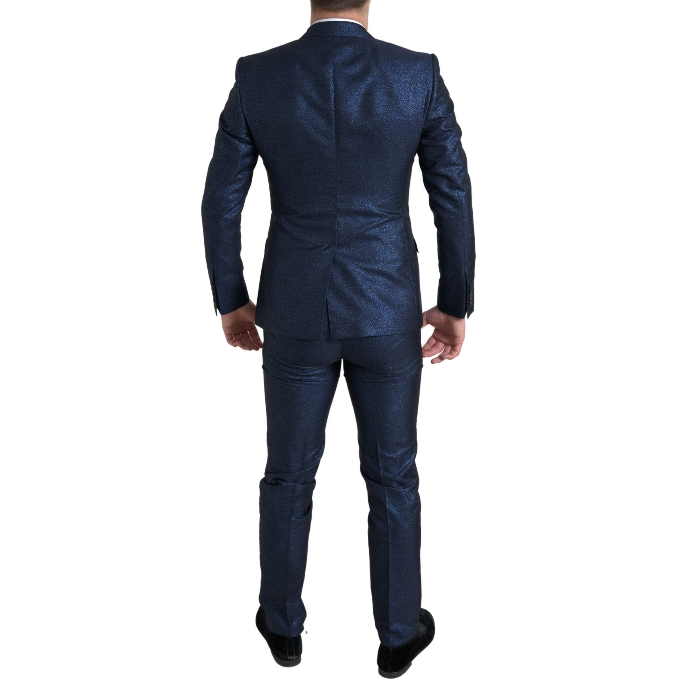 Metallic Blue Martini Slim Fit Suit