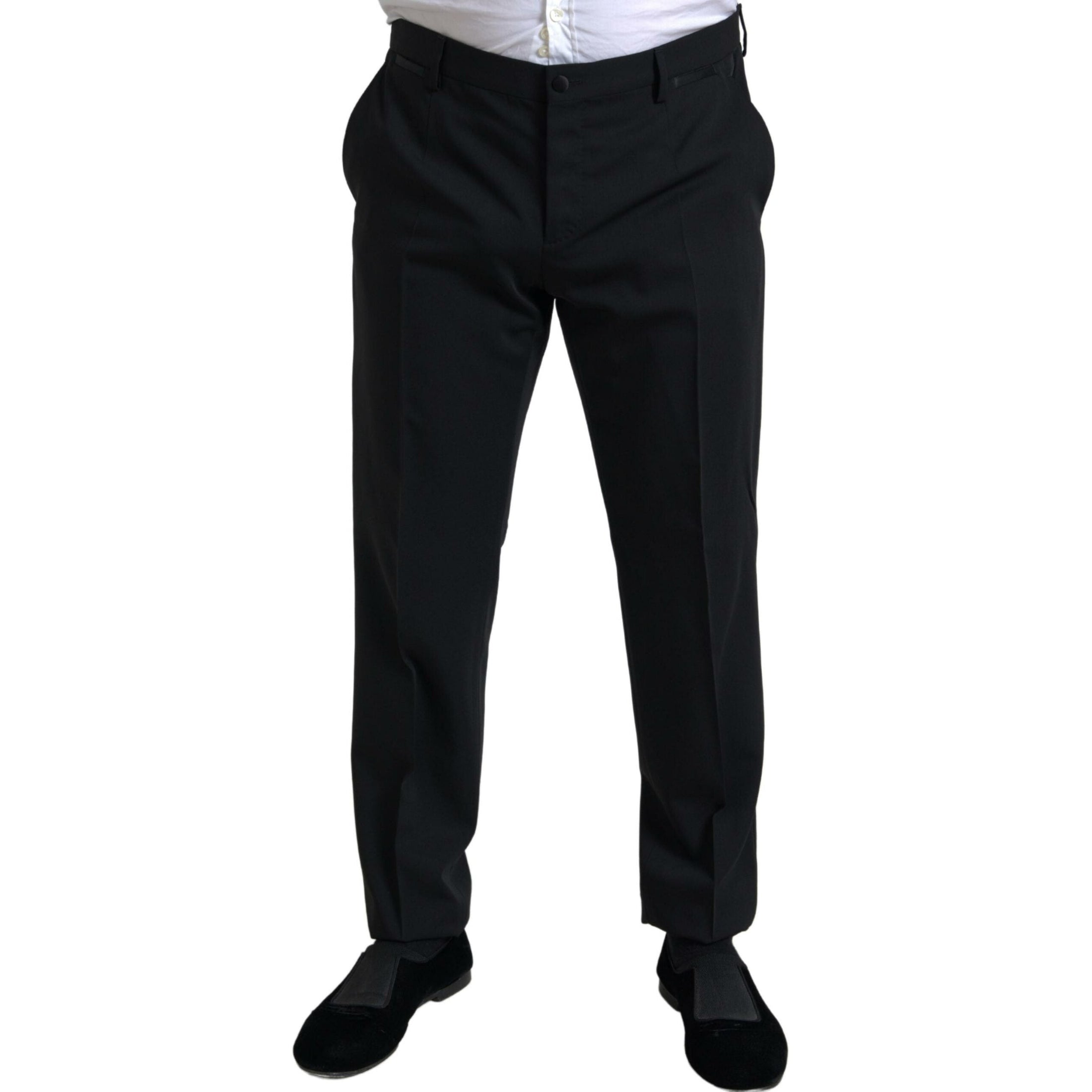 Elegant Black Slim Fit Two-Piece Suit