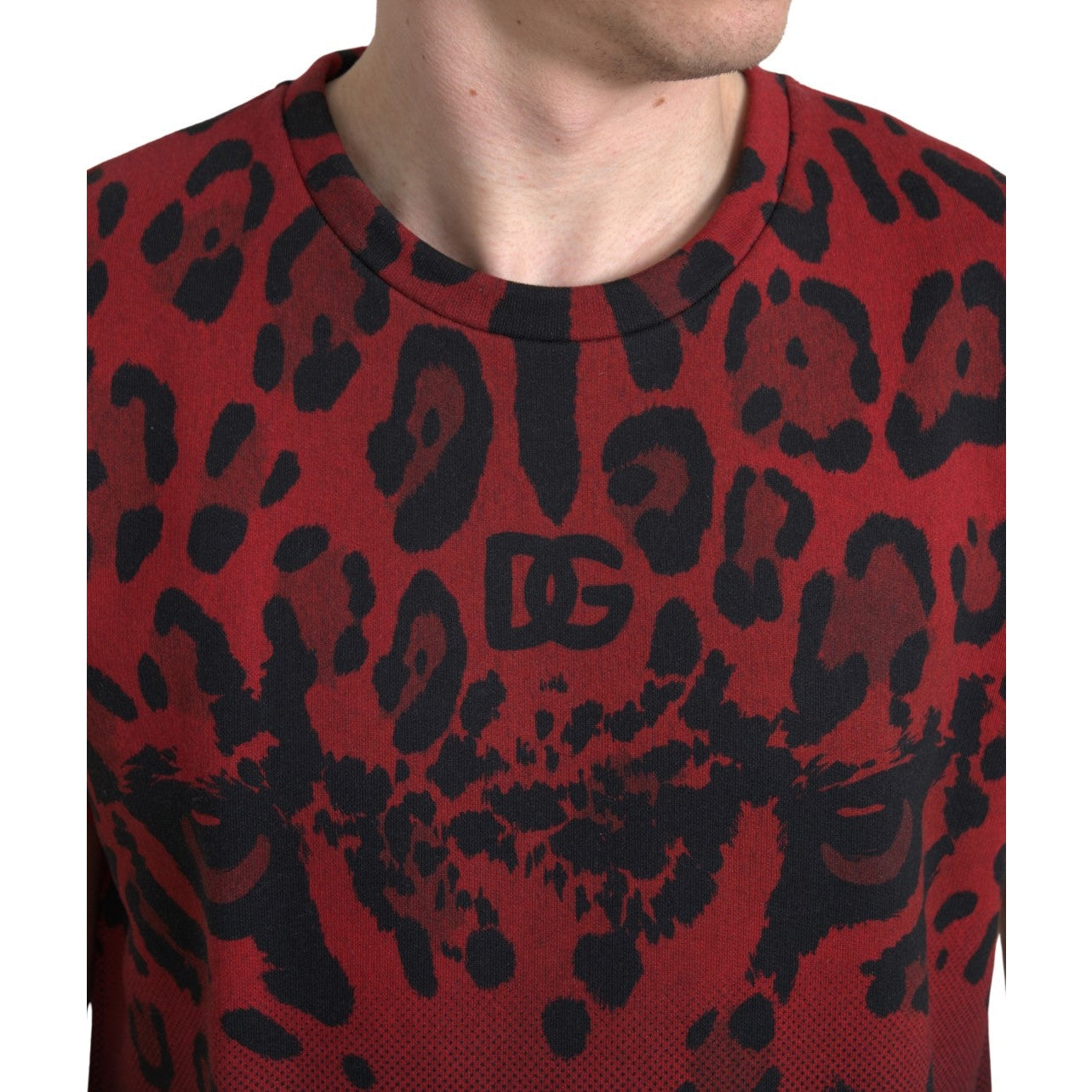 Red Leopard Print Cotton Tank Top