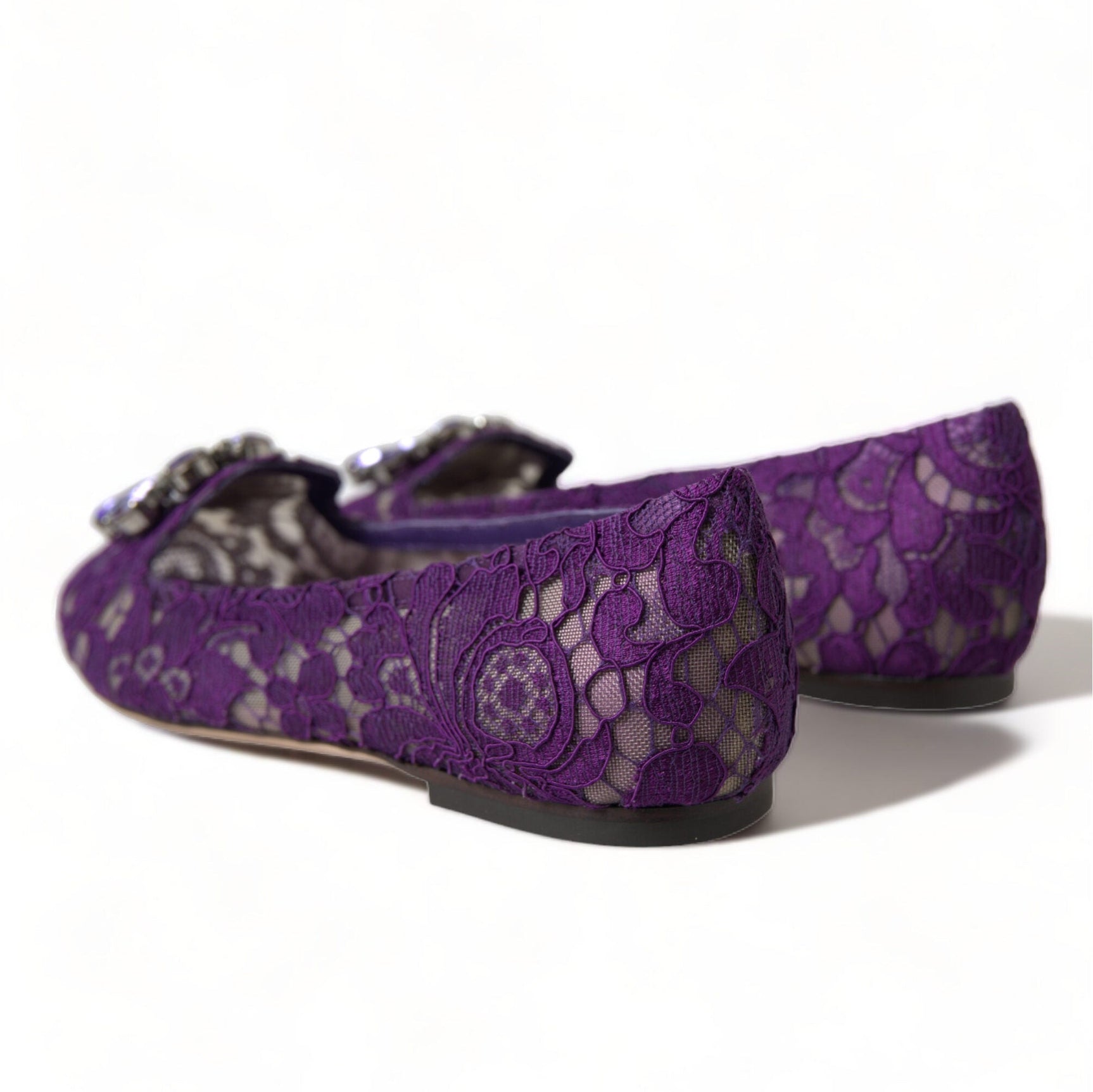 Elegant Floral Lace Vally Flat Shoes