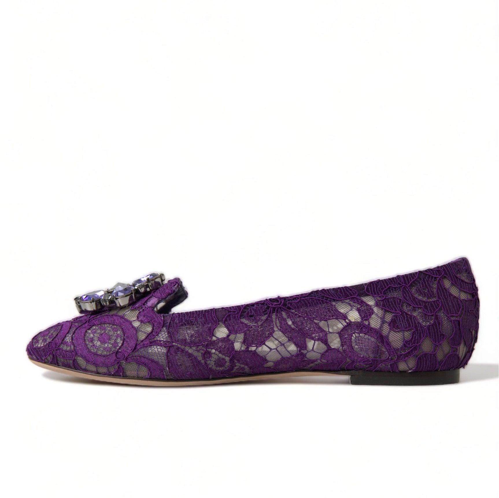 Elegant Floral Lace Vally Flat Shoes