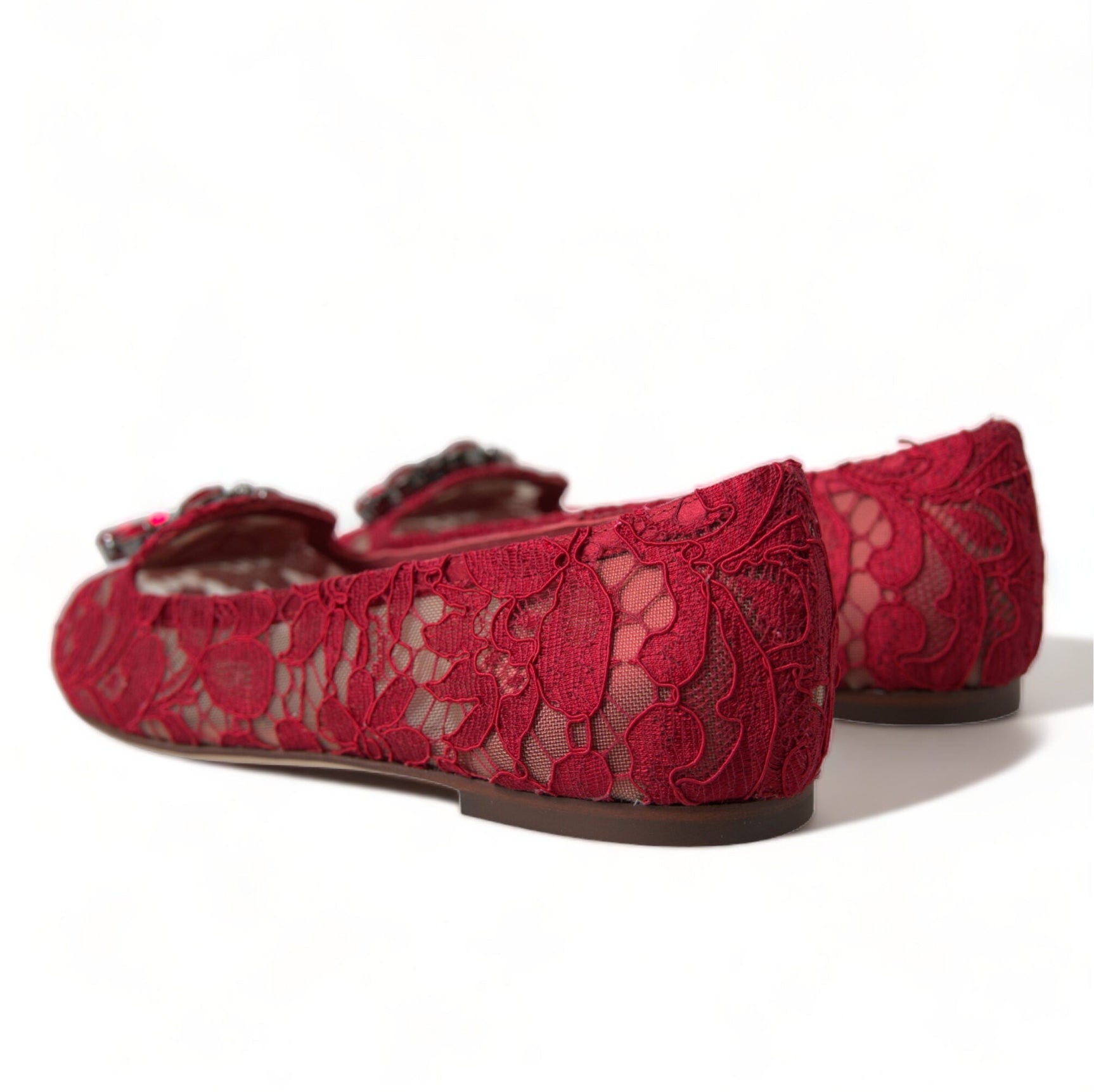 Elegant Floral Lace Vally Flats