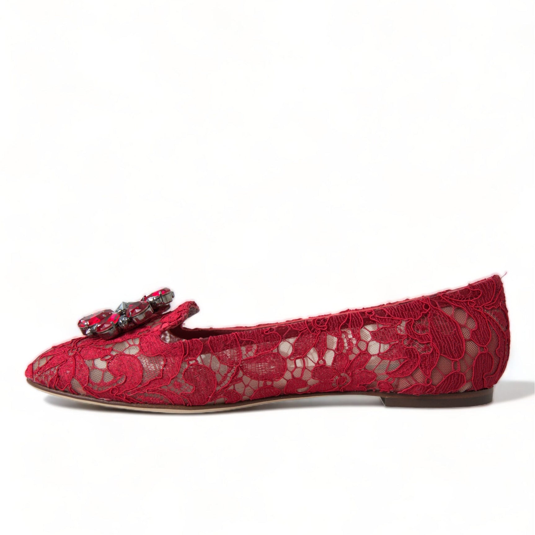 Elegant Floral Lace Vally Flats