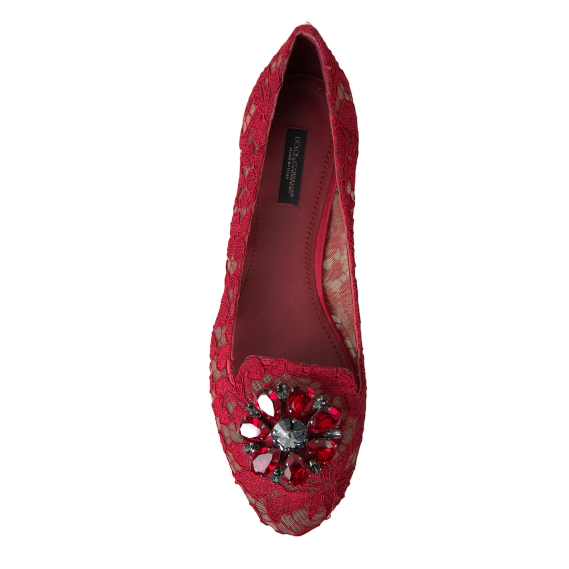 Elegant Floral Lace Vally Flats