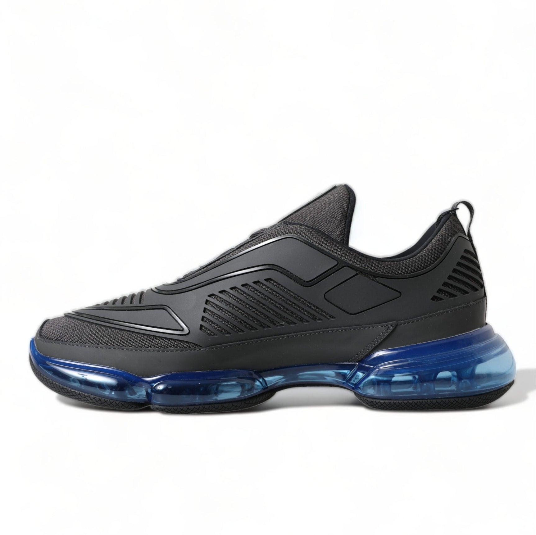 Elegant Men's Black Mesh Sneakers