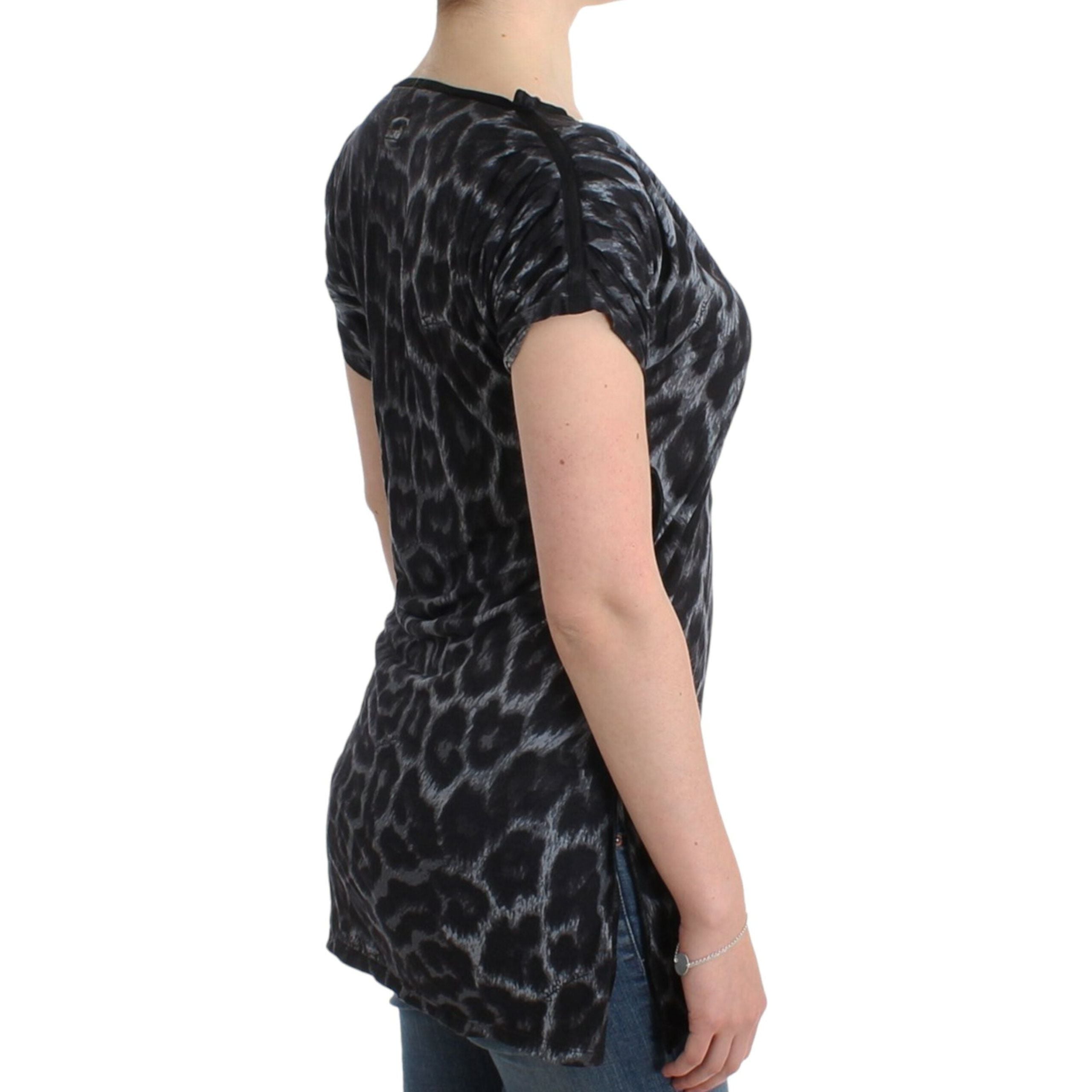 Sultry Leopard V-Neck Modal Top