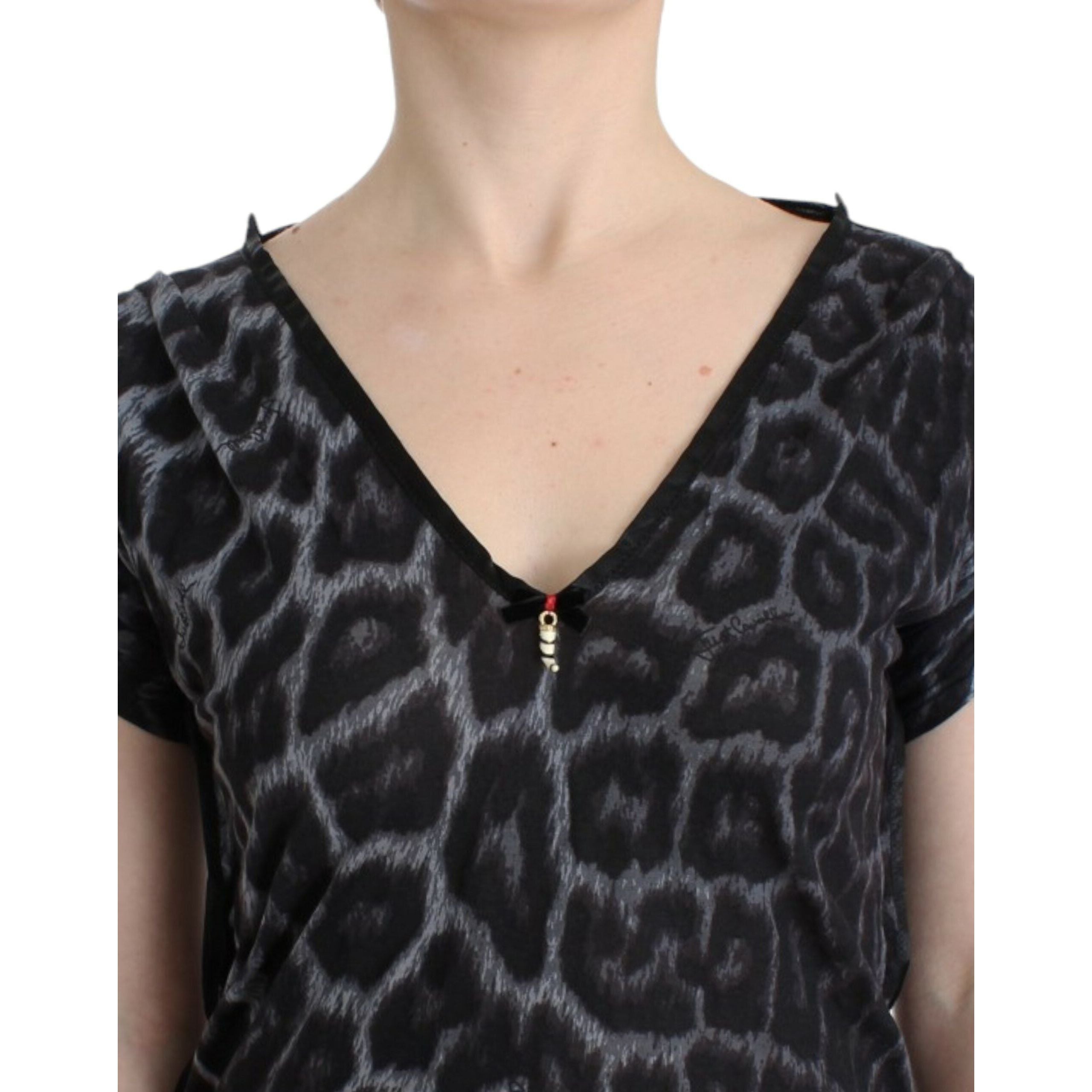 Sultry Leopard V-Neck Modal Top