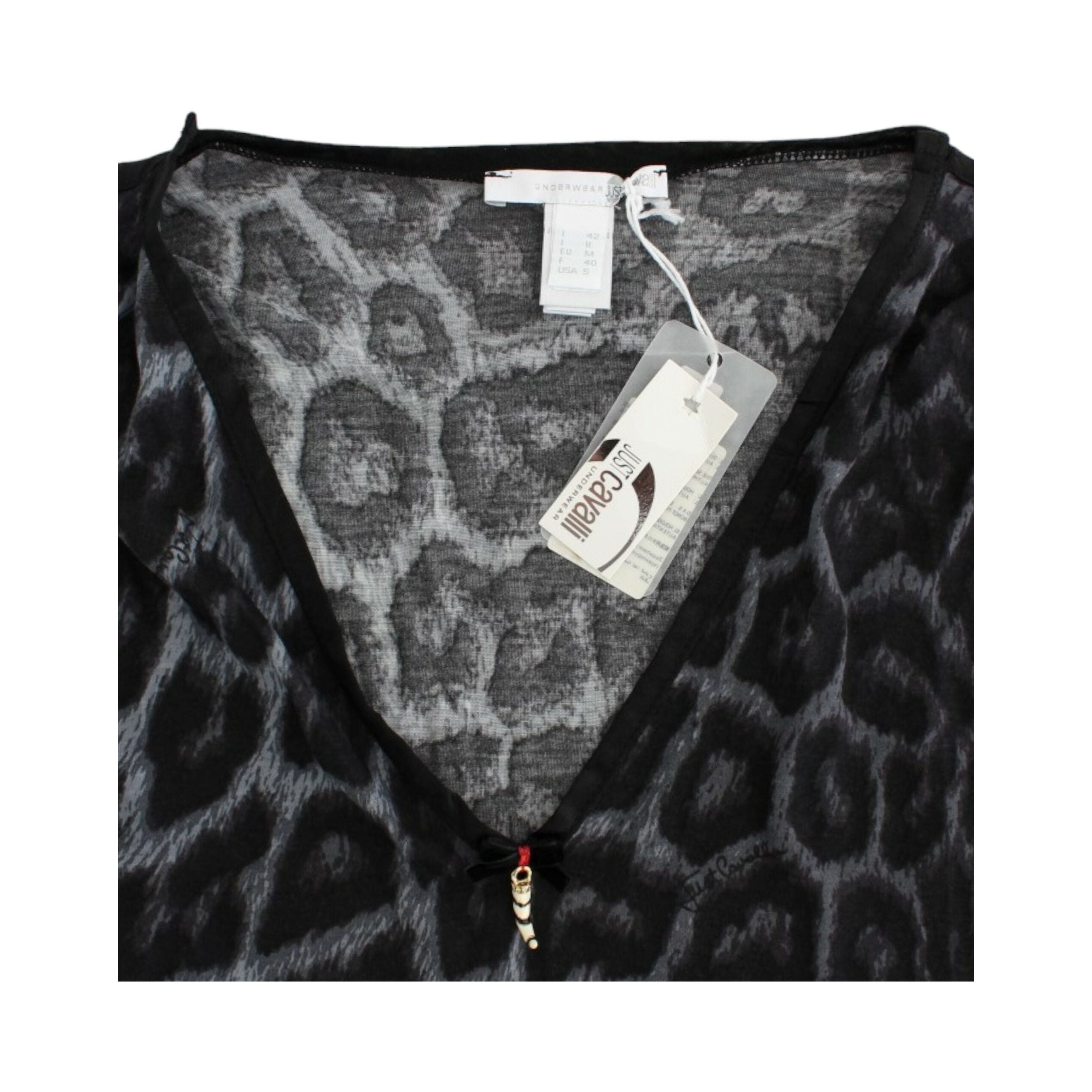 Sultry Leopard V-Neck Modal Top