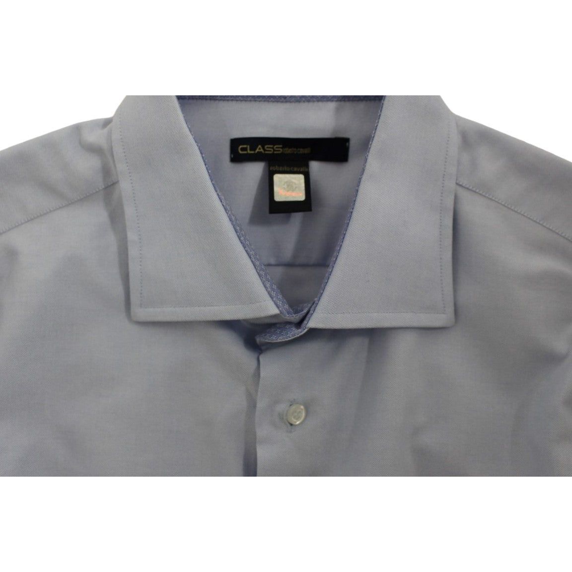 Elegant Light Blue Italian Cotton Shirt