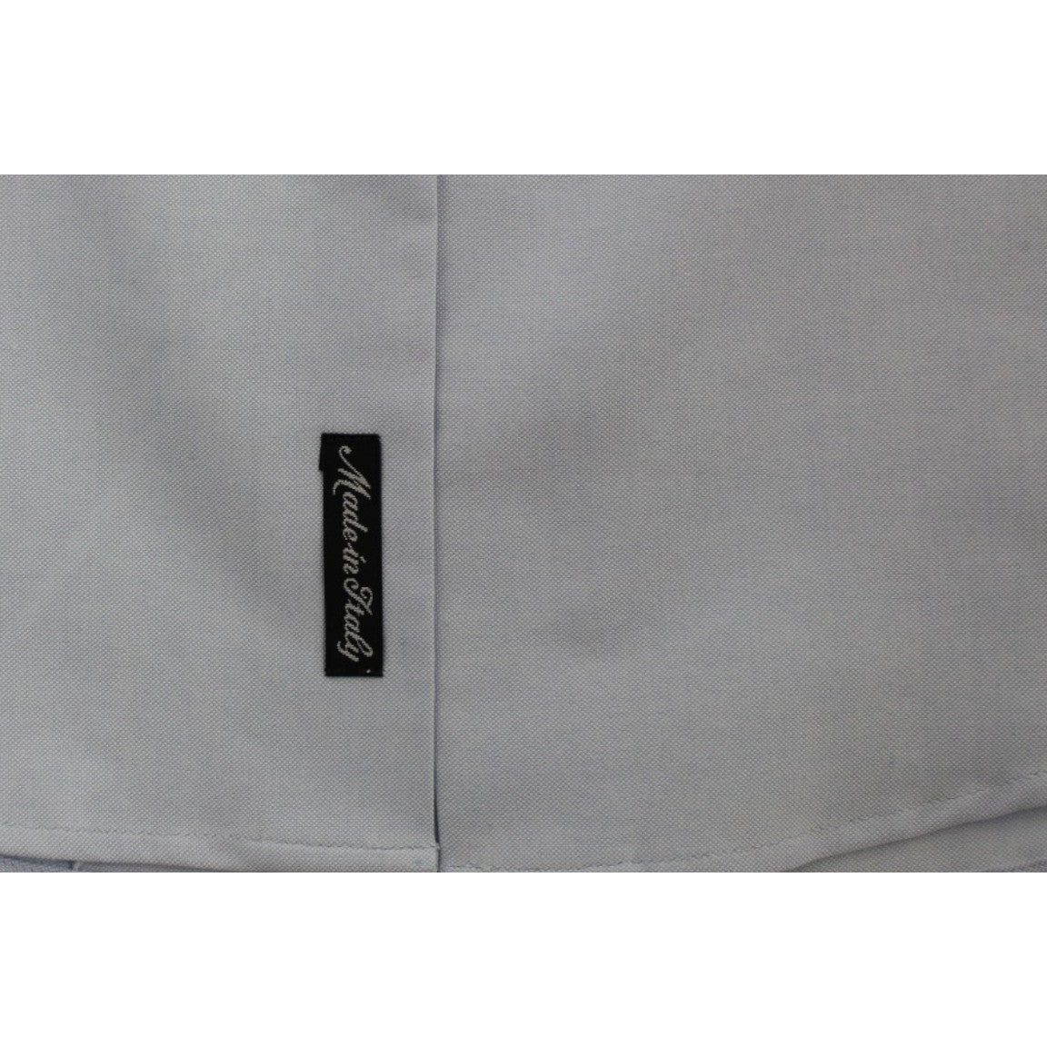 Elegant Light Blue Italian Cotton Shirt