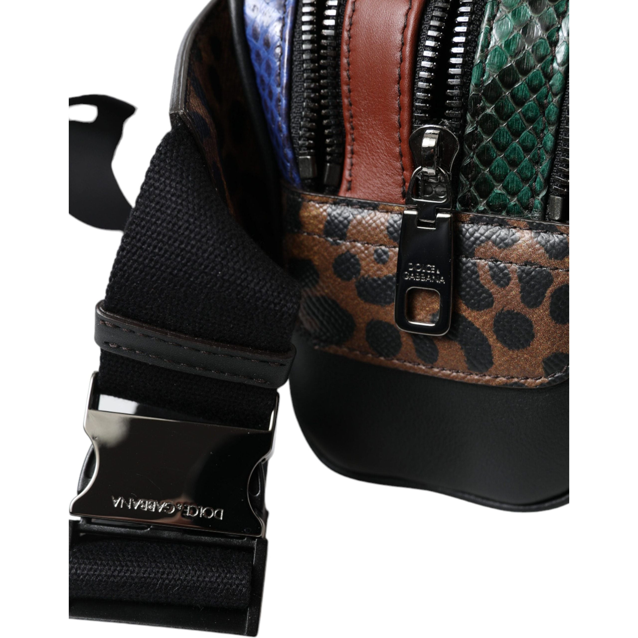 Exotic Leather Leopard Belt Bag