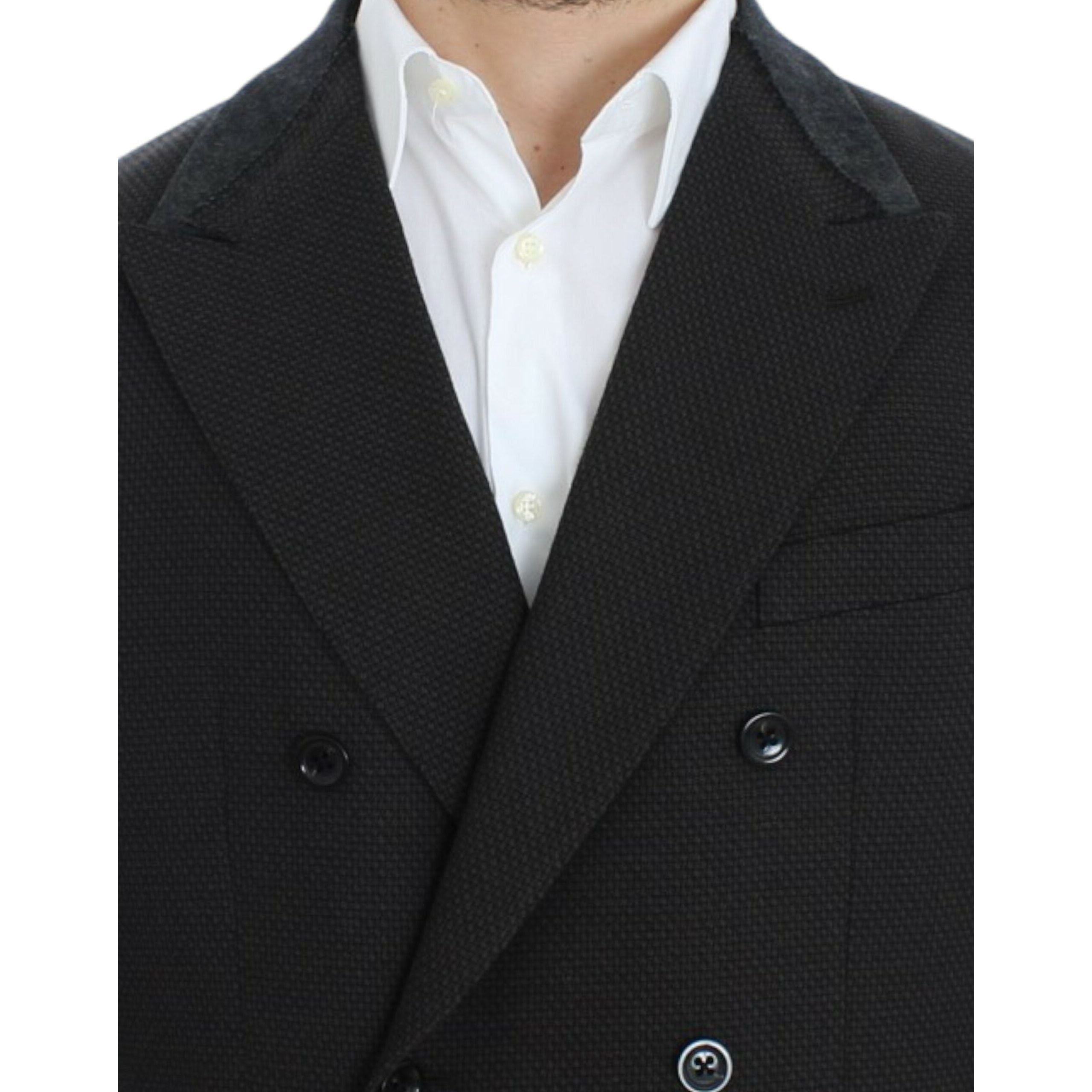 Elegant Slim Fit Double Breasted Blazer