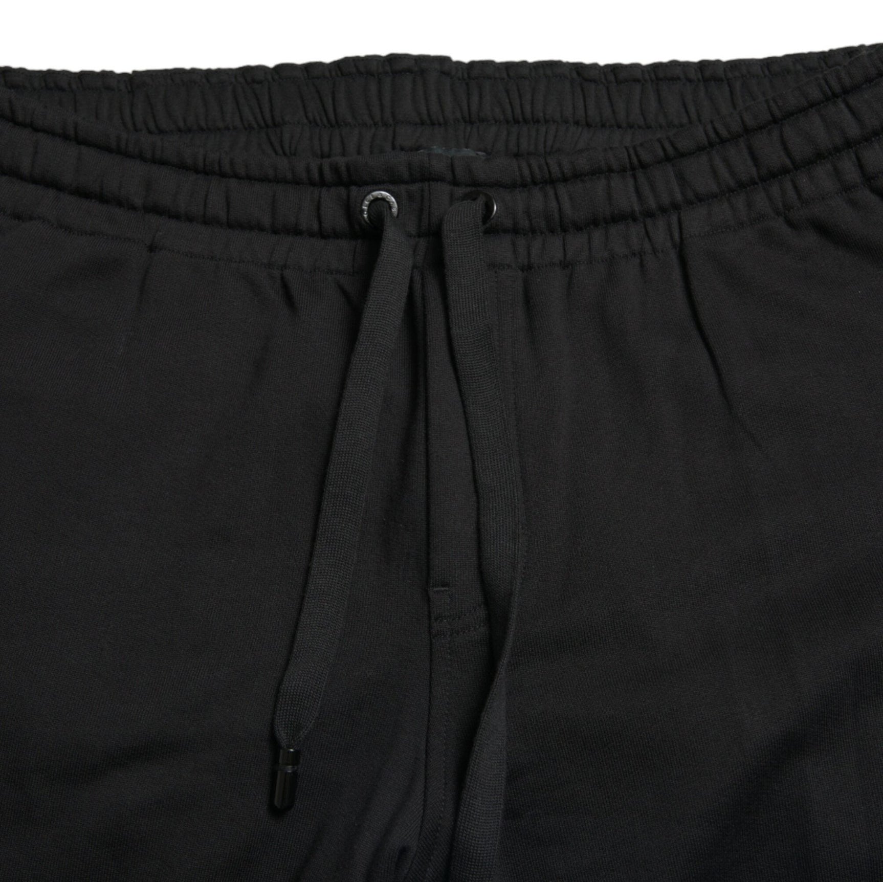 Elegant Black Cotton Jogger Pants