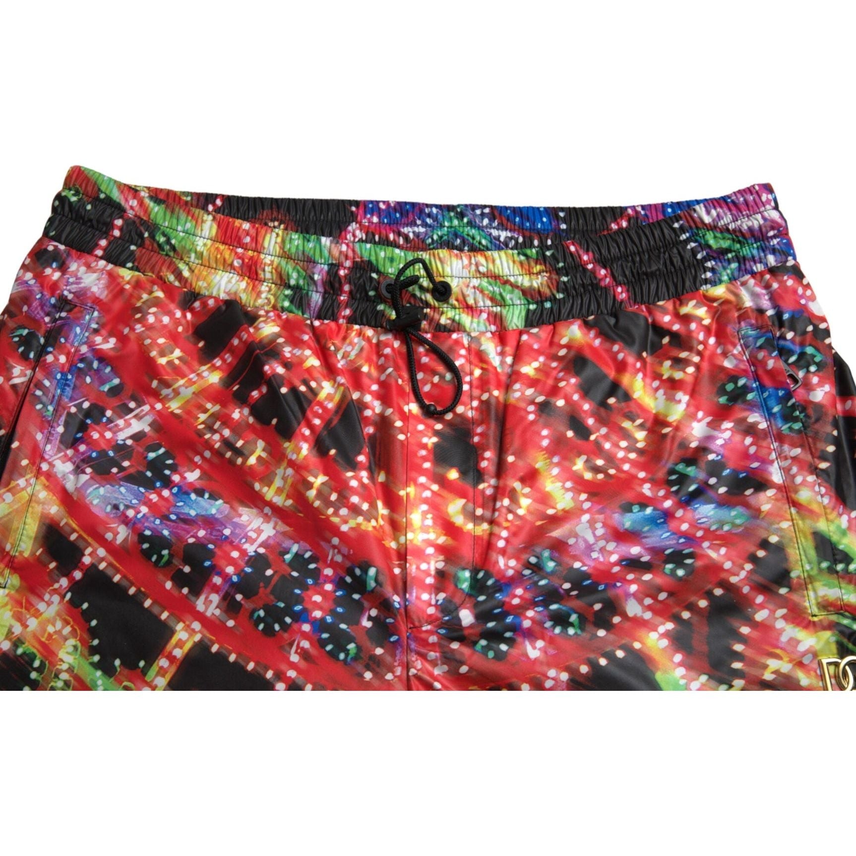 Elegant Luminary Print Bermuda Shorts