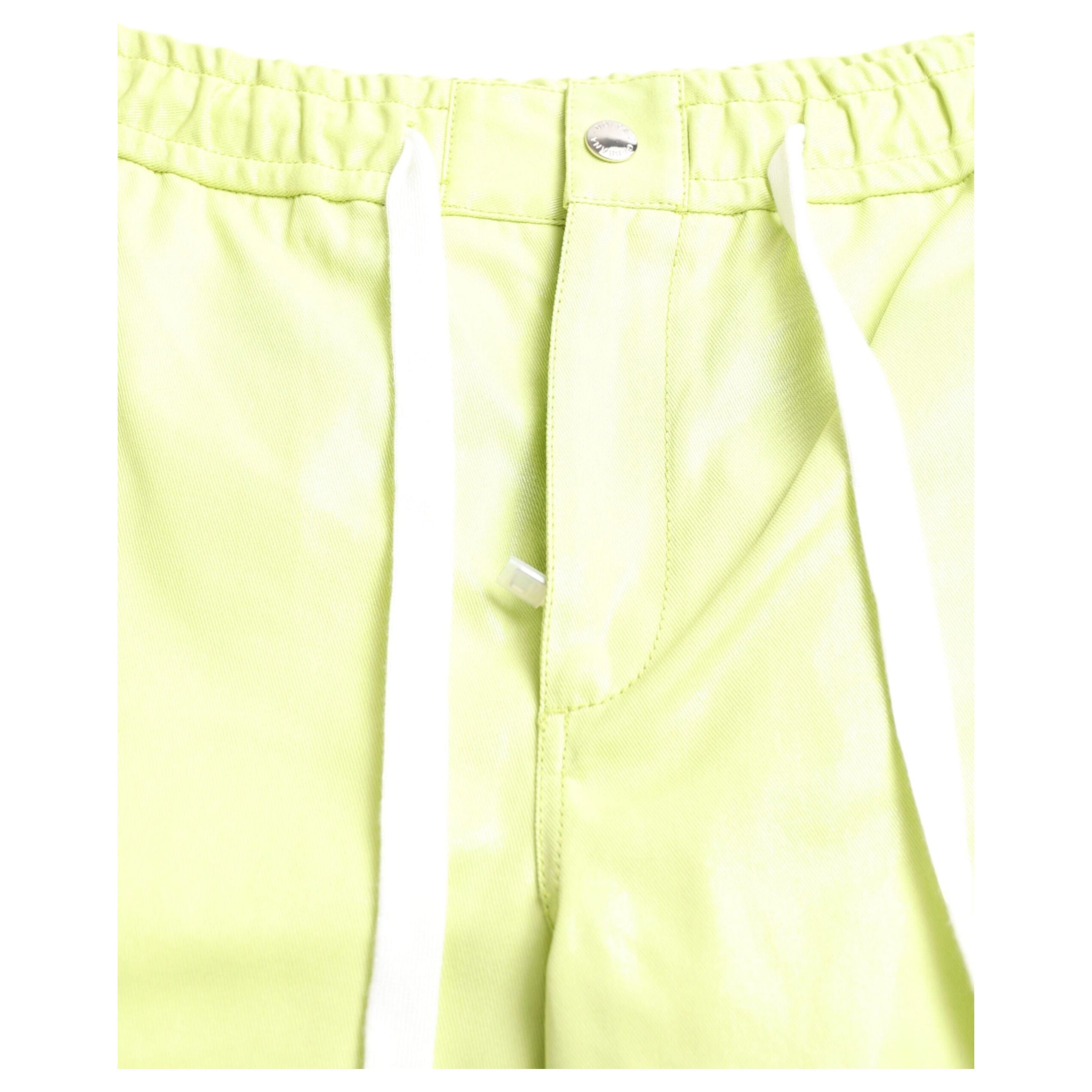 Chic Light Green Cotton Bermuda Shorts