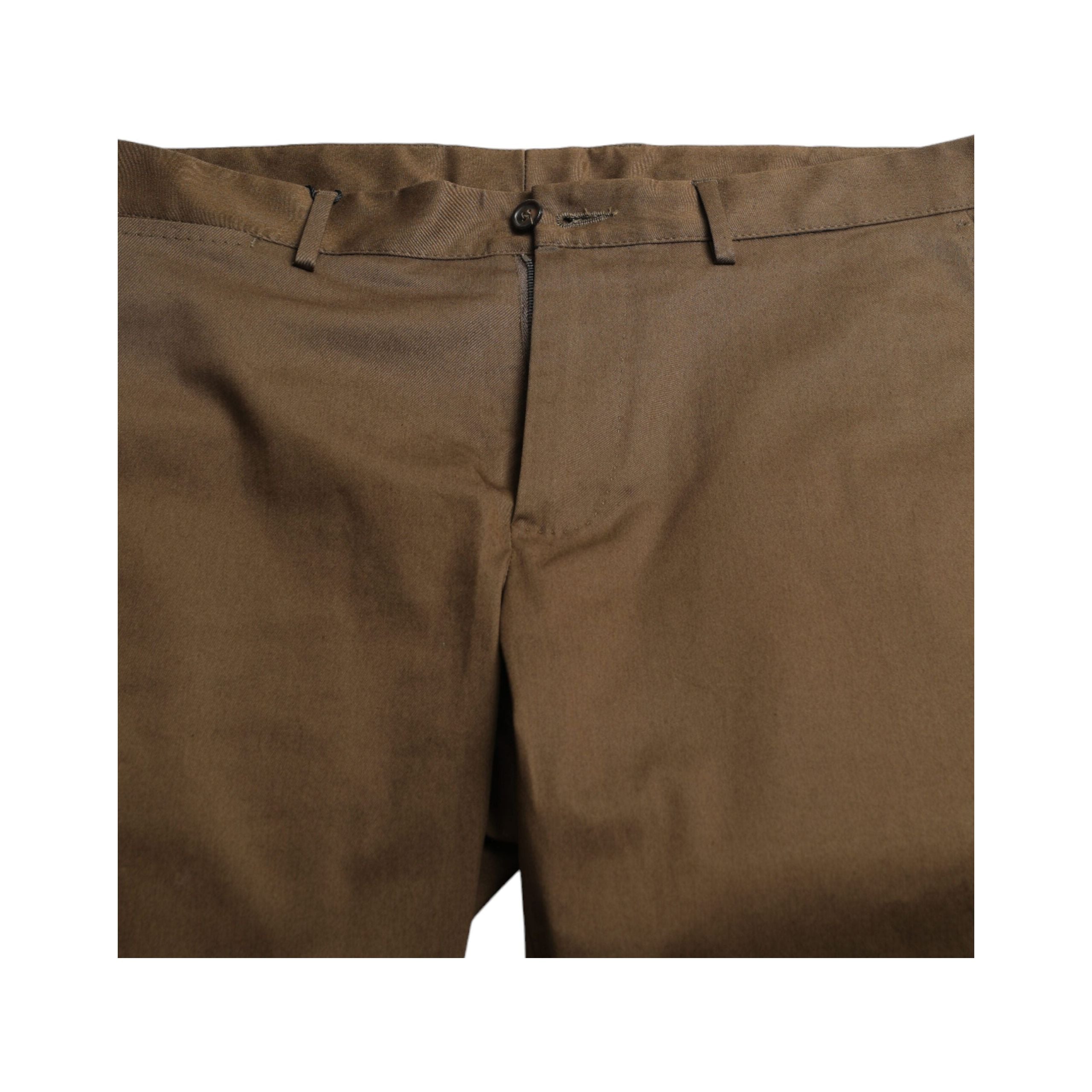 Chic Brown Bermuda Shorts with Logo Detail