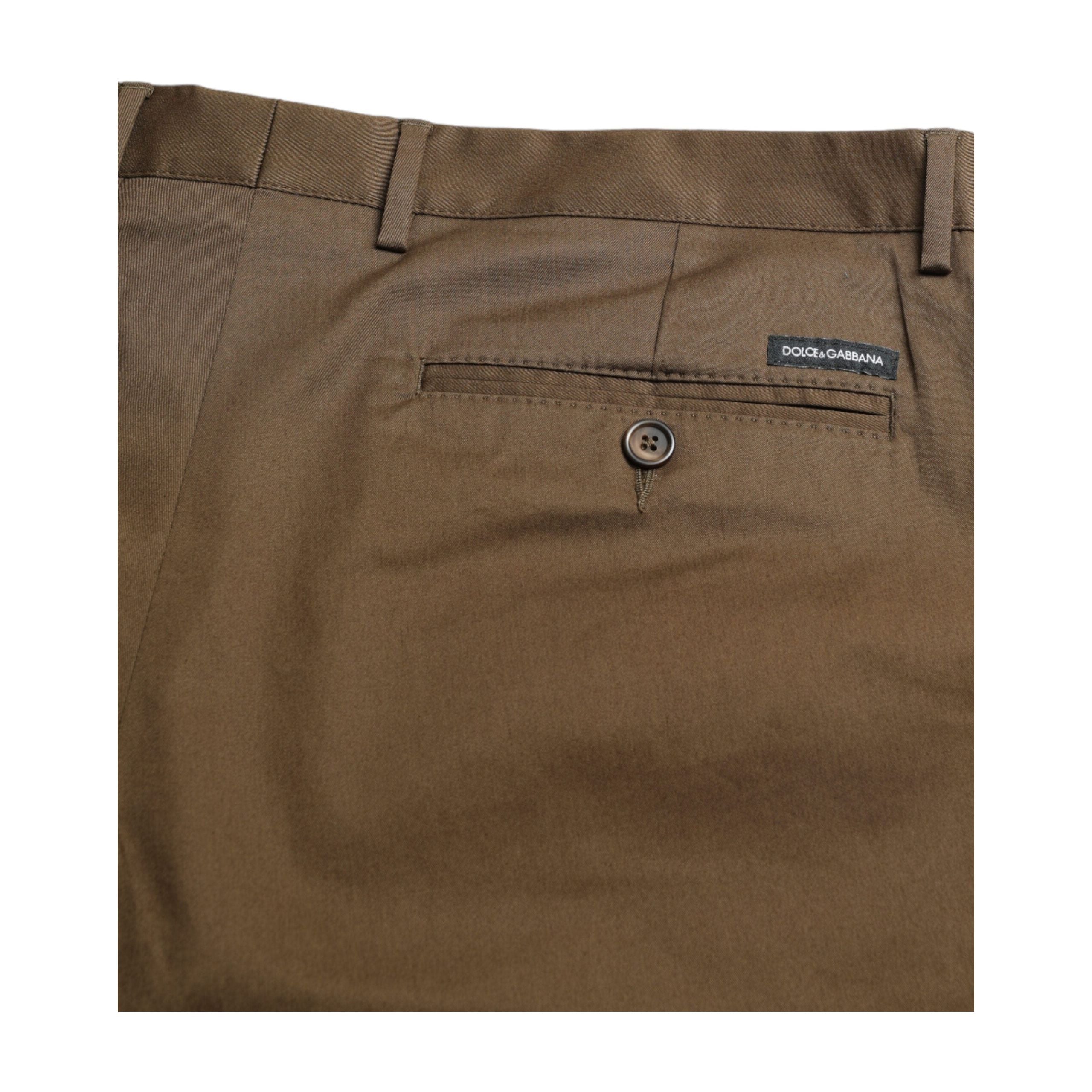 Chic Brown Bermuda Shorts with Logo Detail