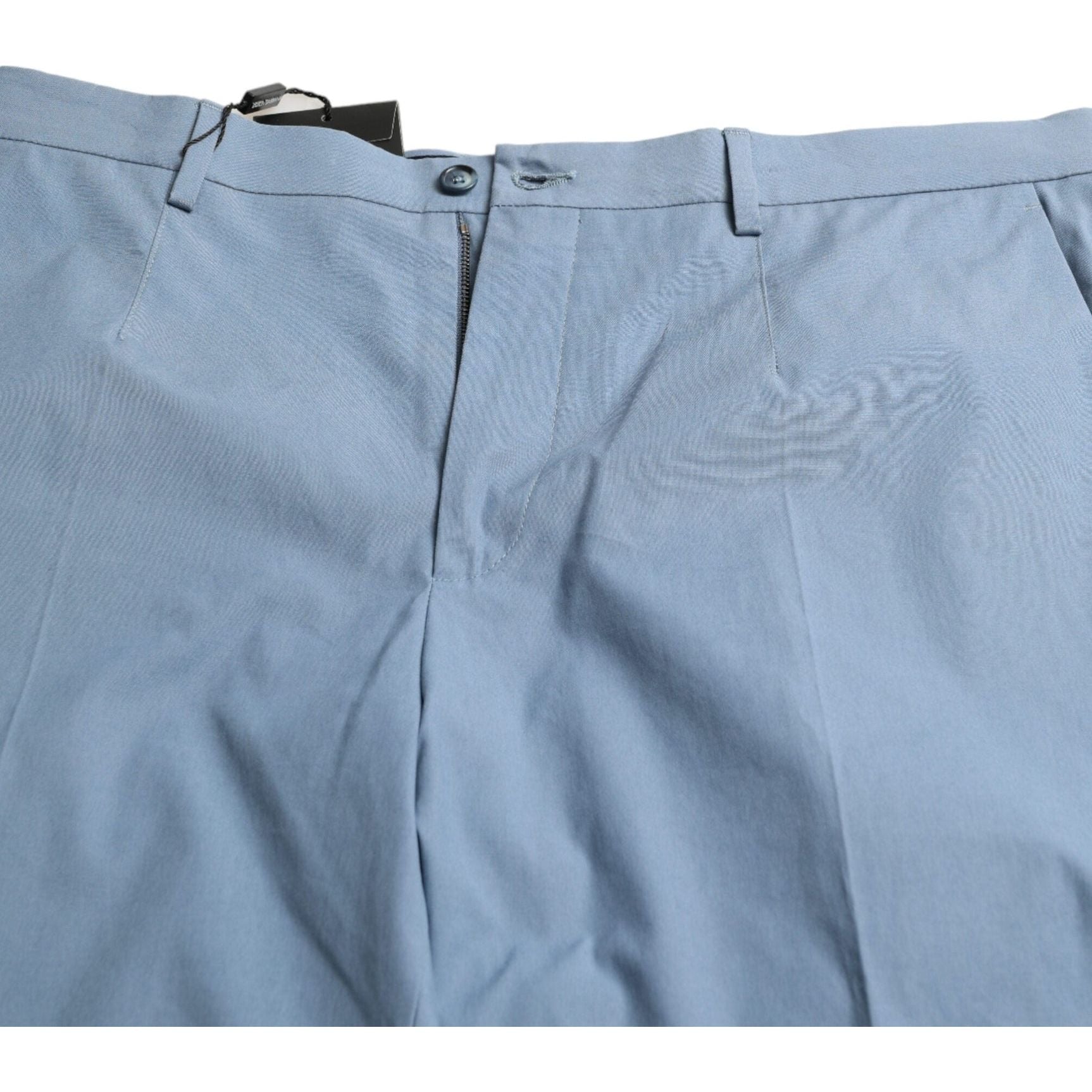 Sky Blue Cotton Bermuda Shorts