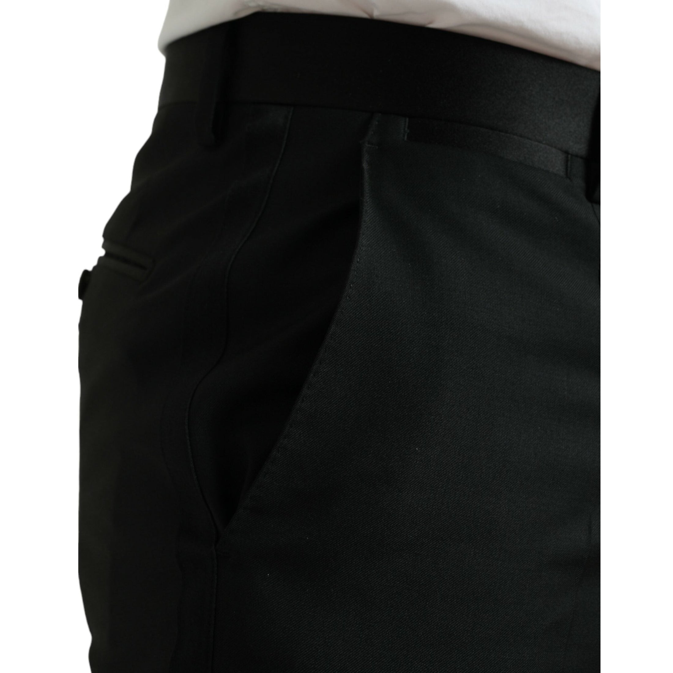 Elegant Slim Fit Wool Dress Pants