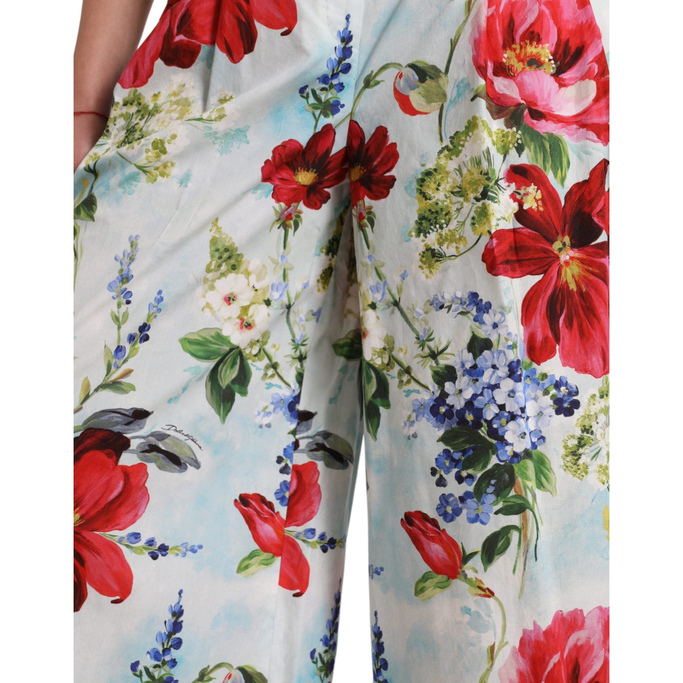 Floral High Waist Wide Leg Pants