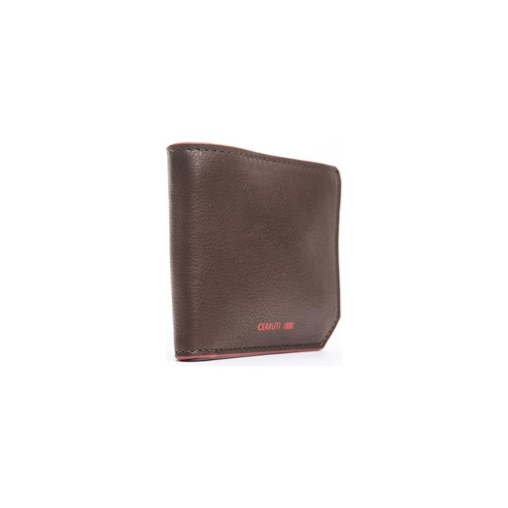 Brown Calf Leather Men Wallet