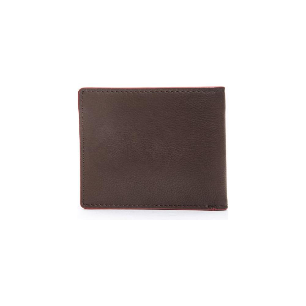 Brown Calf Leather Men Wallet