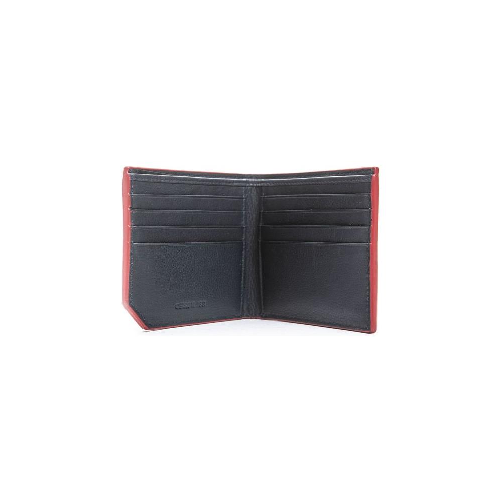 Blue Calf Leather Men Wallet