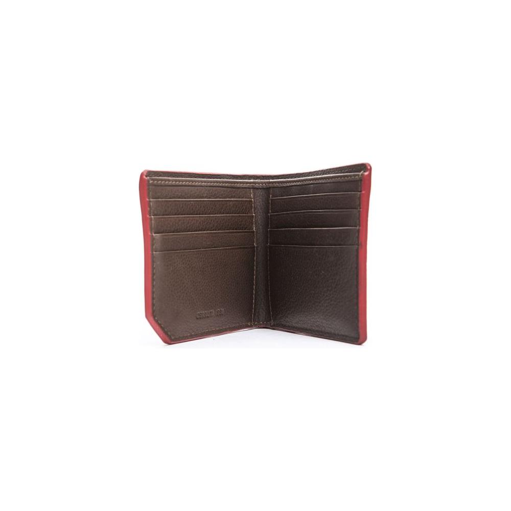 Brown Calf Leather Men Wallet