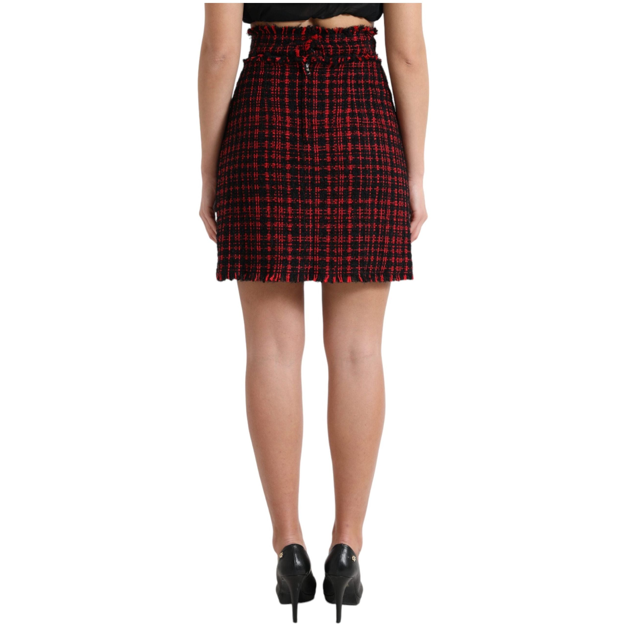 Tantalizing Tartan High-Waist Mini Skirt