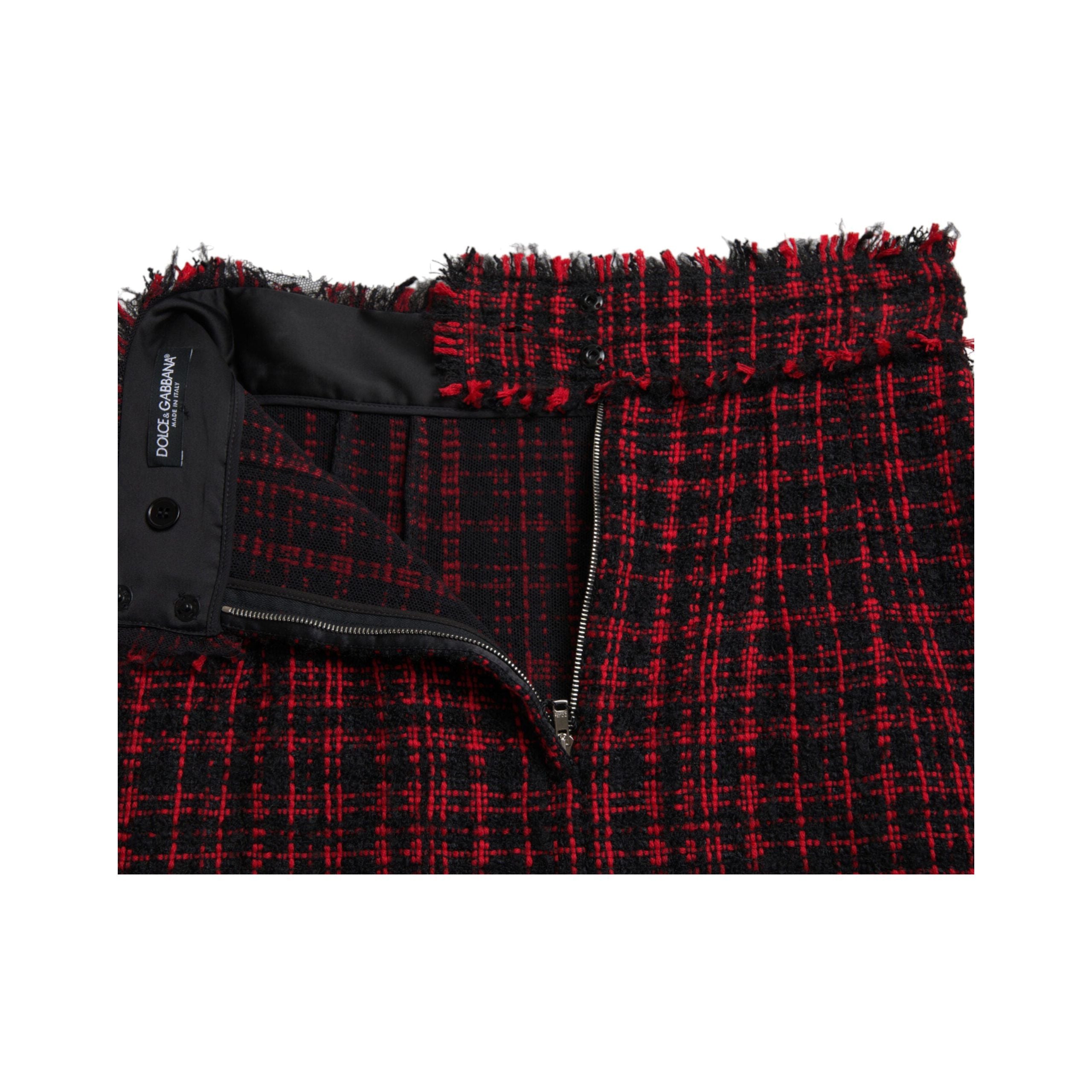 Tantalizing Tartan High-Waist Mini Skirt