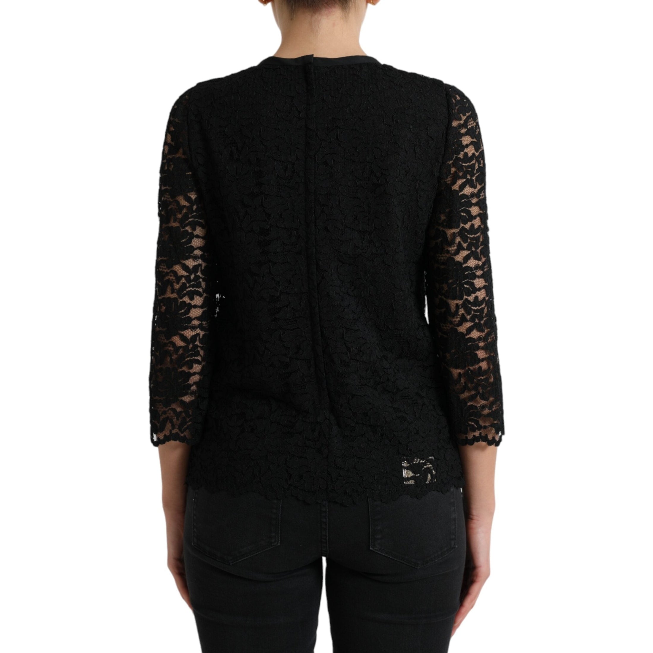 Elegant Floral Lace Long Sleeve Top