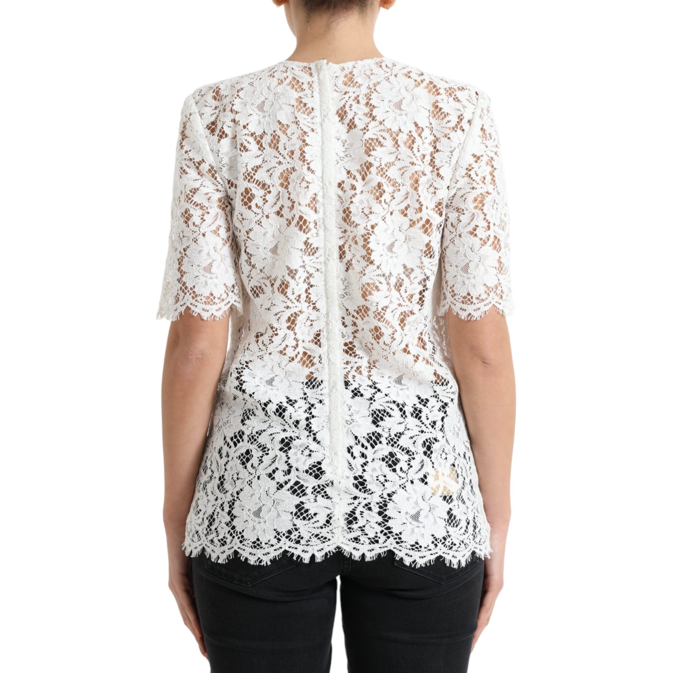 Elegant White Lace Blouse