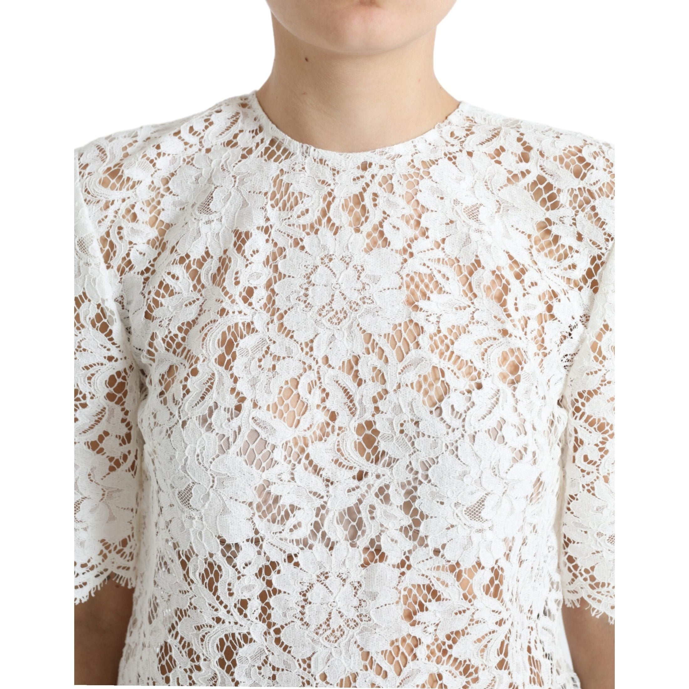 Elegant White Lace Blouse