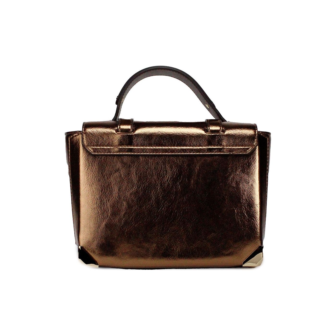 Manhattan Medium Mocha Leather Top Handle Satchel Bag