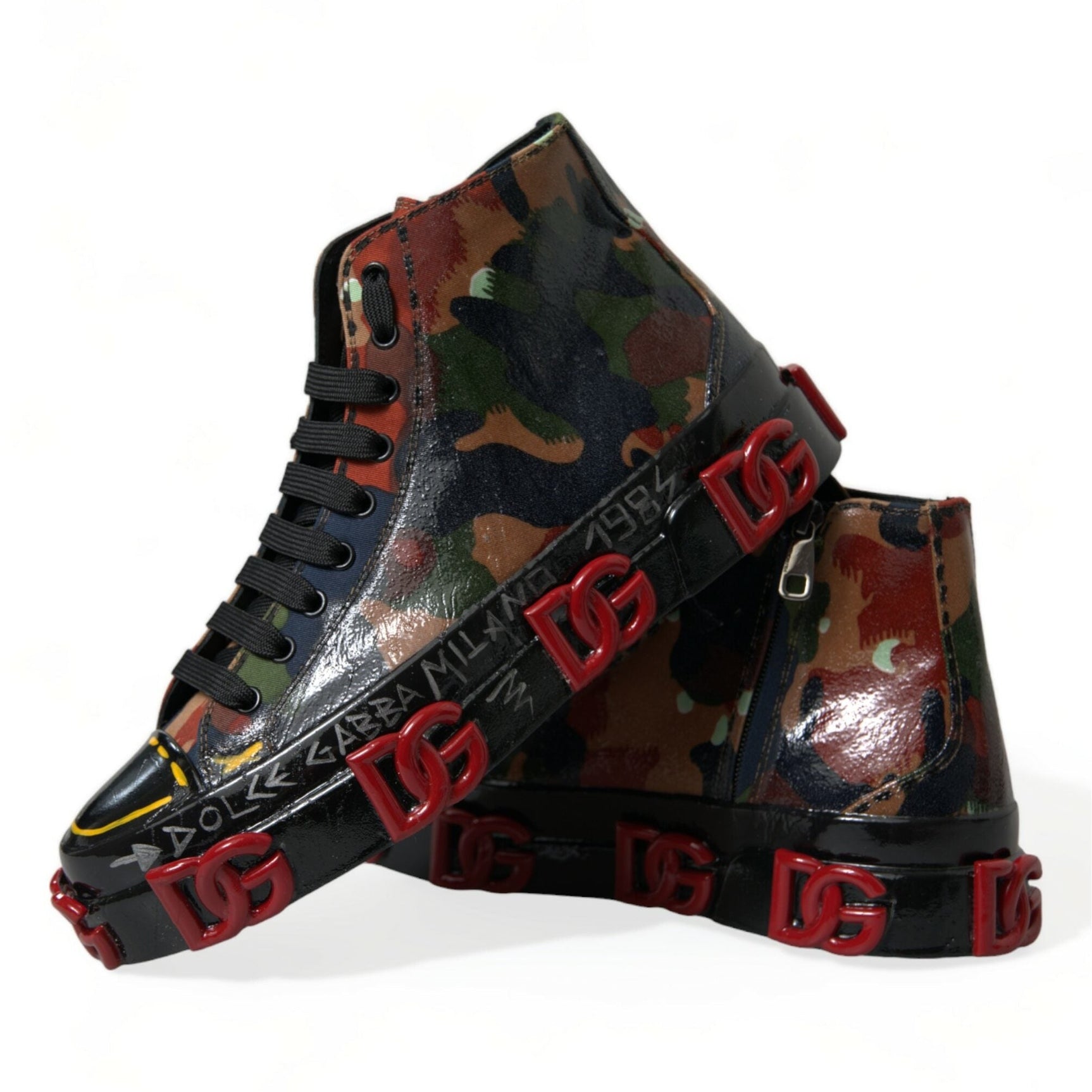 Chic Multicolor High-Top Sneakers