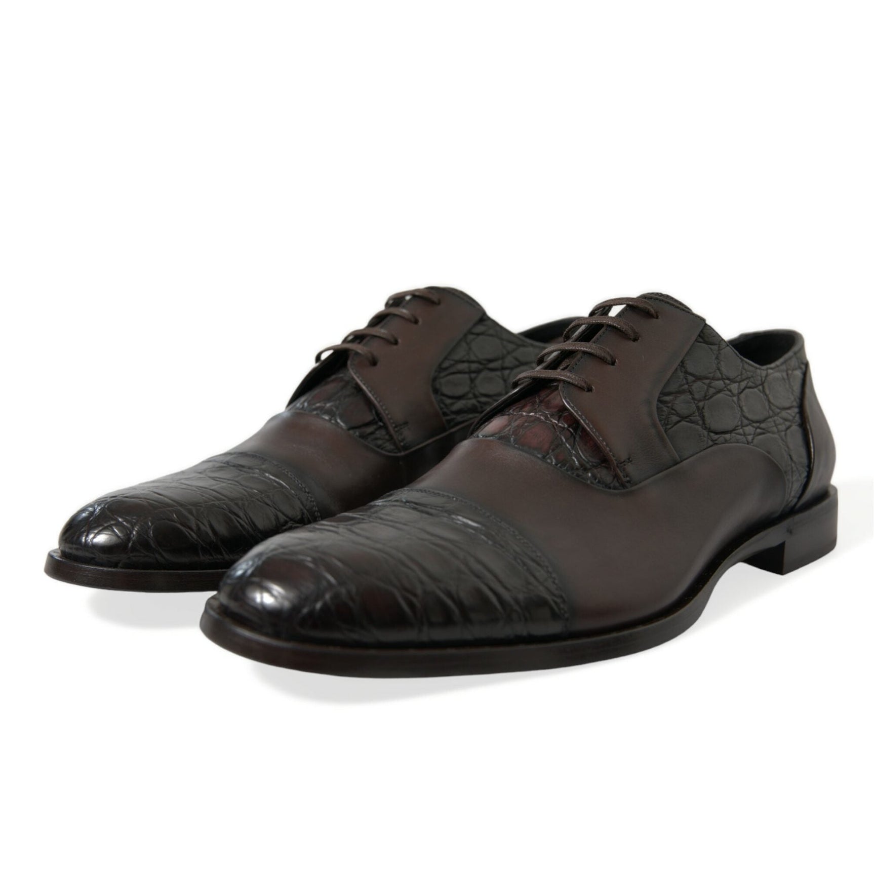 Elegant Brown Formal Derby Dress Shoes