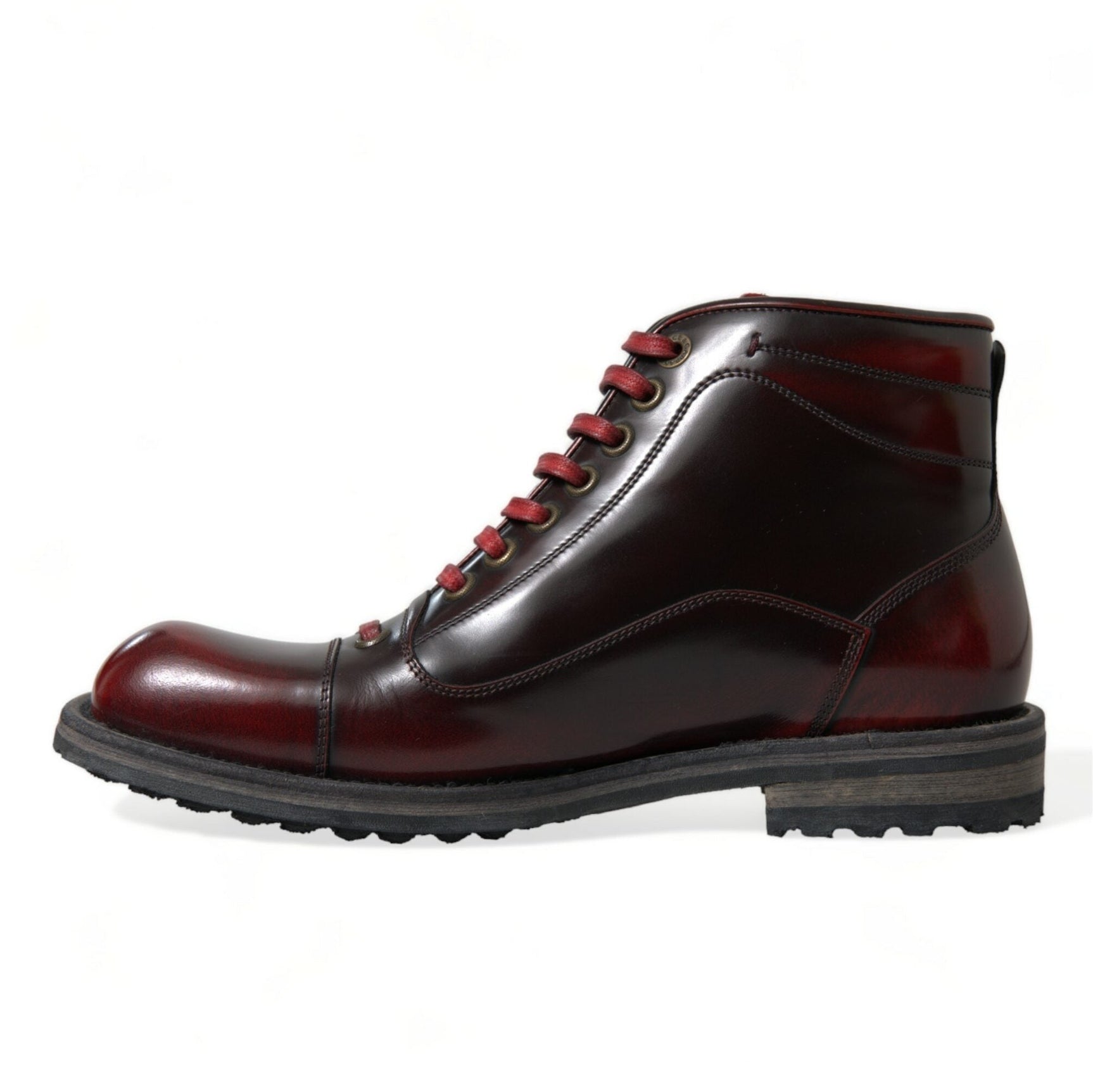 Dapper Dual-Tone Leather Ankle Boots