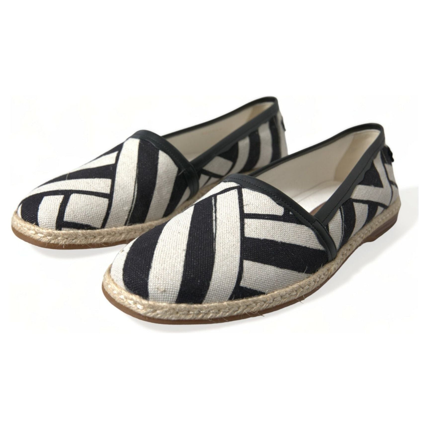 Chic Striped Canvas Espadrilles