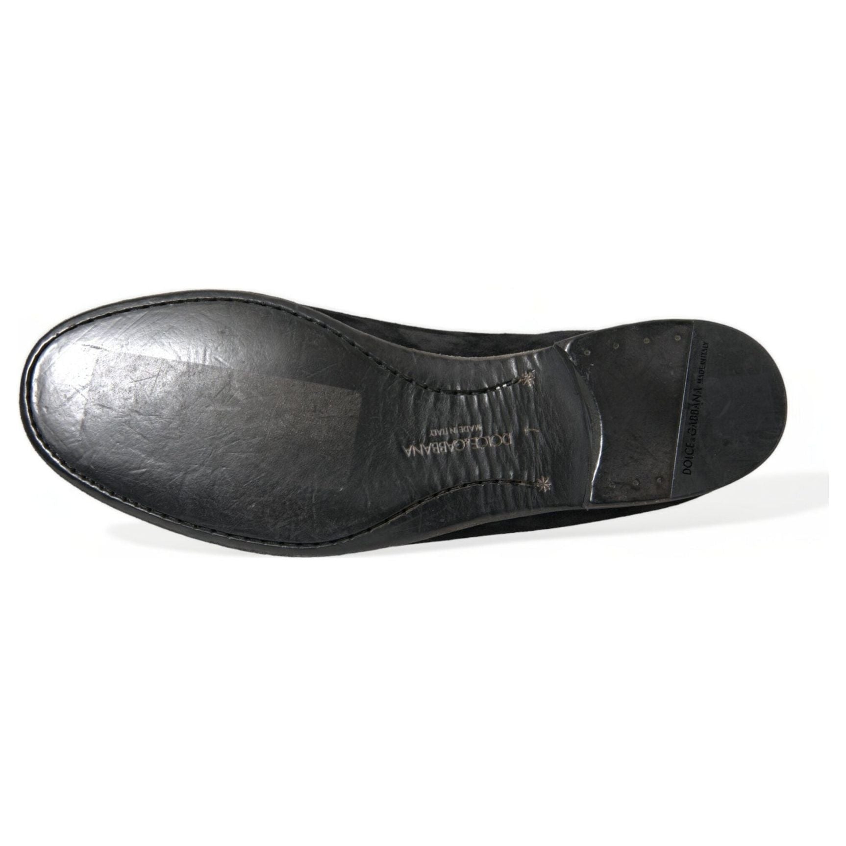 Elegant Black Velor Loafers for the Discerning Gentleman