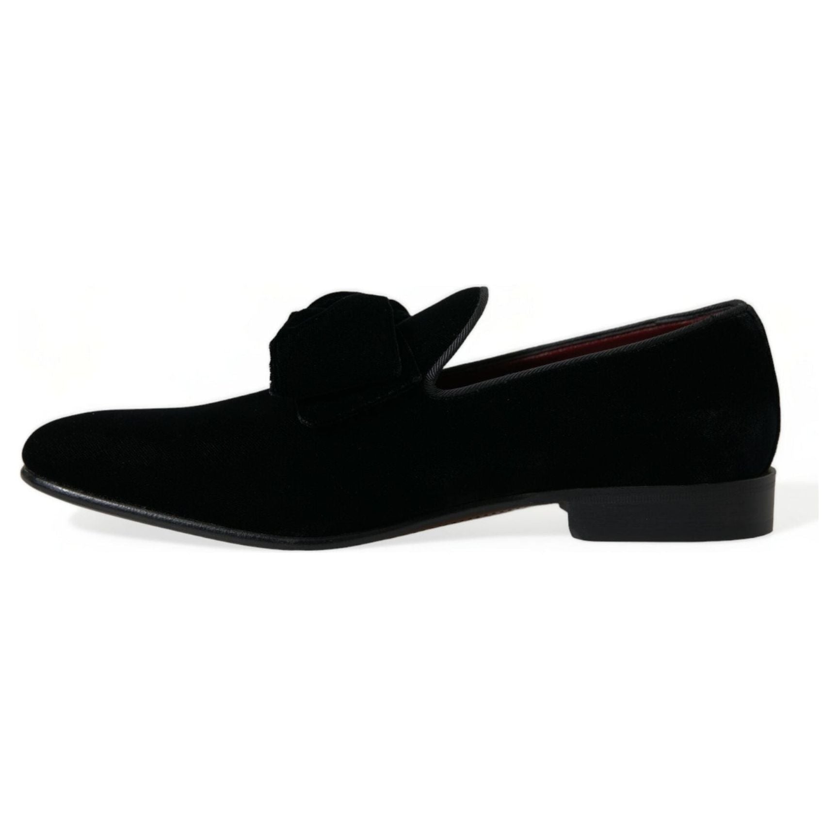 Elegant Black Velvet Loafers - Men's Luxury Footwear