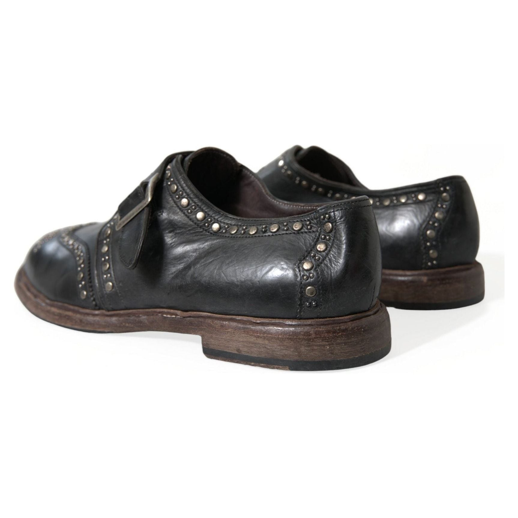 Elegant Calfskin Leather Monk Straps