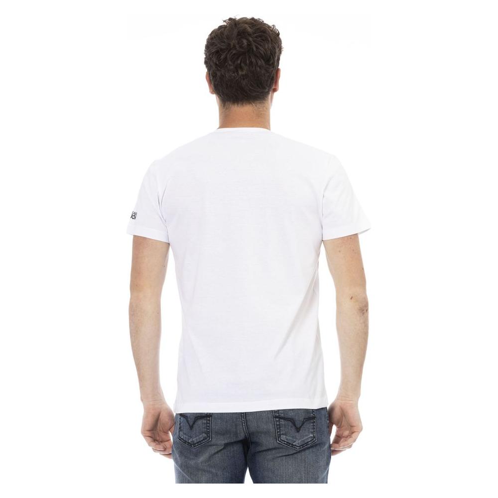 White Cotton Men T-Shirt