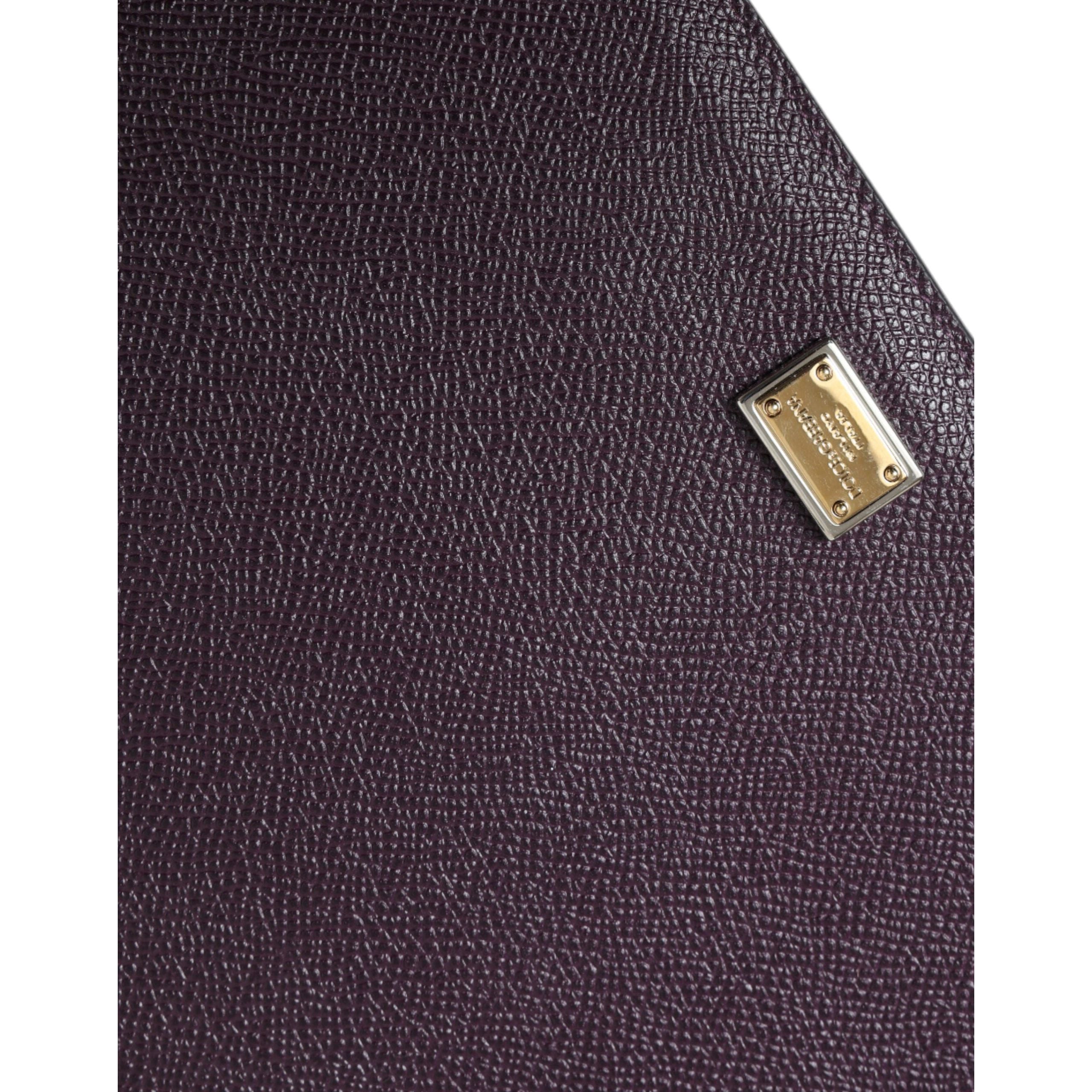 Elegant Leather Tablet Pouch in Rich Brown